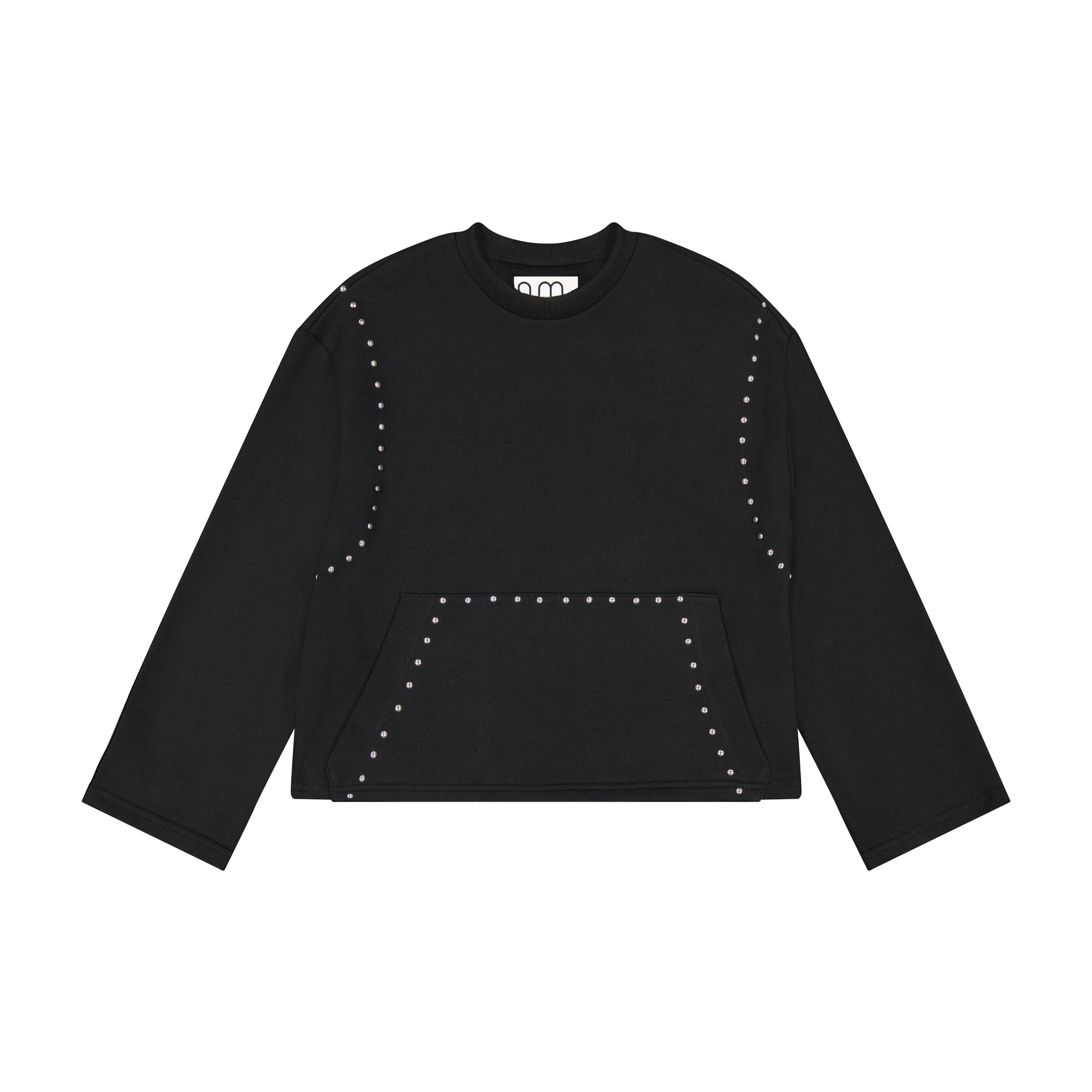 Studded Sweatshirt - Black