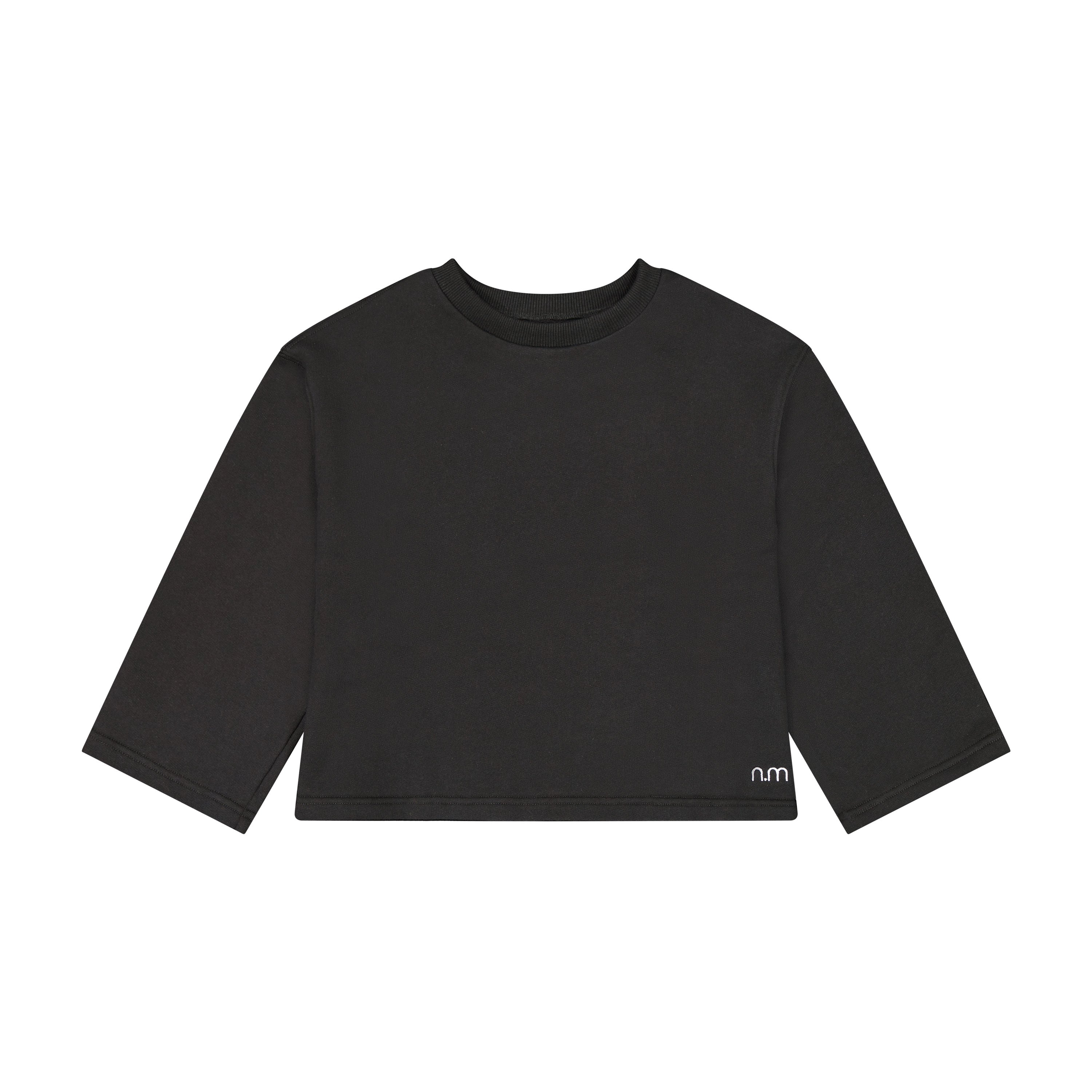 Cropped Sweatshirt - Black