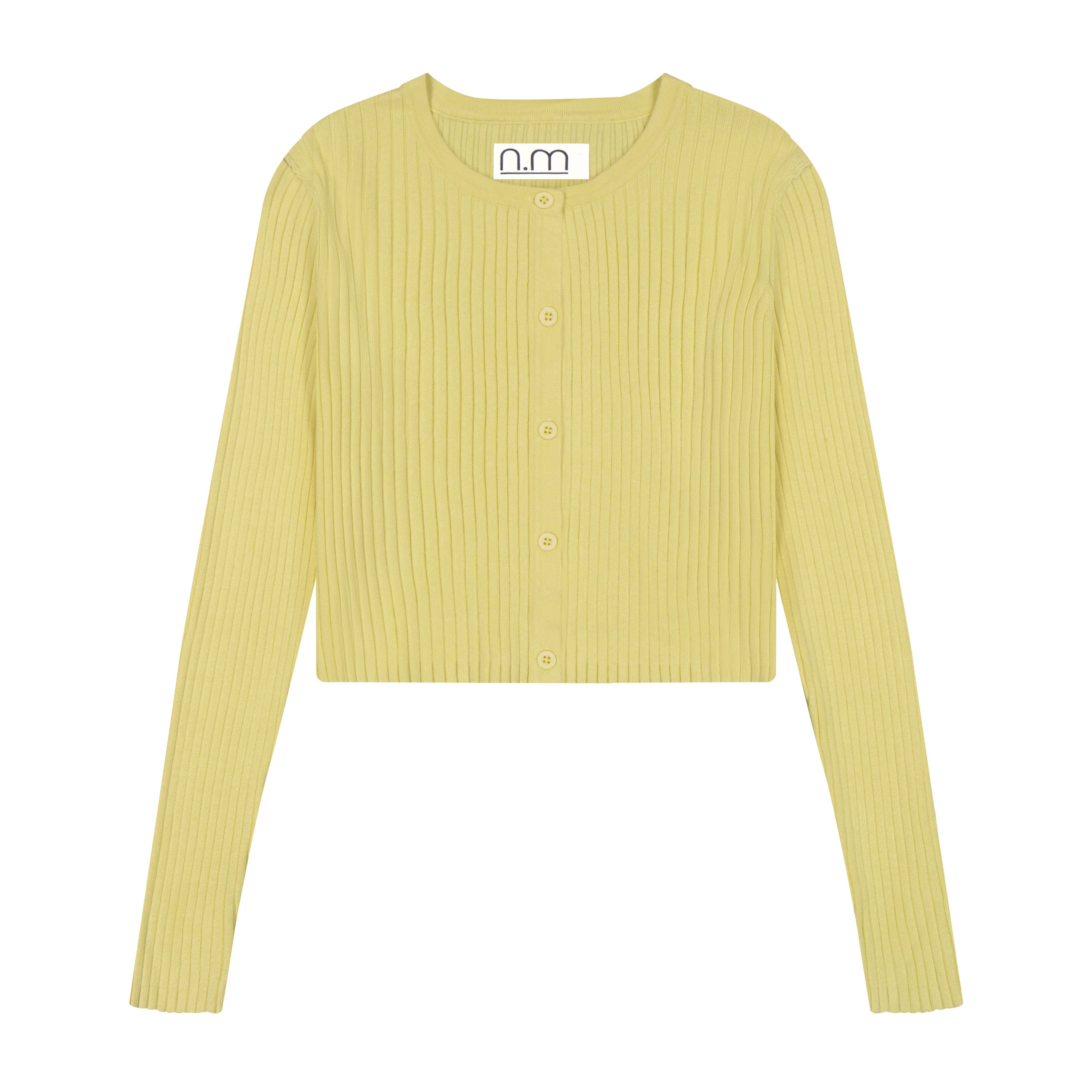 Ribbed Cardi - Butter yellow