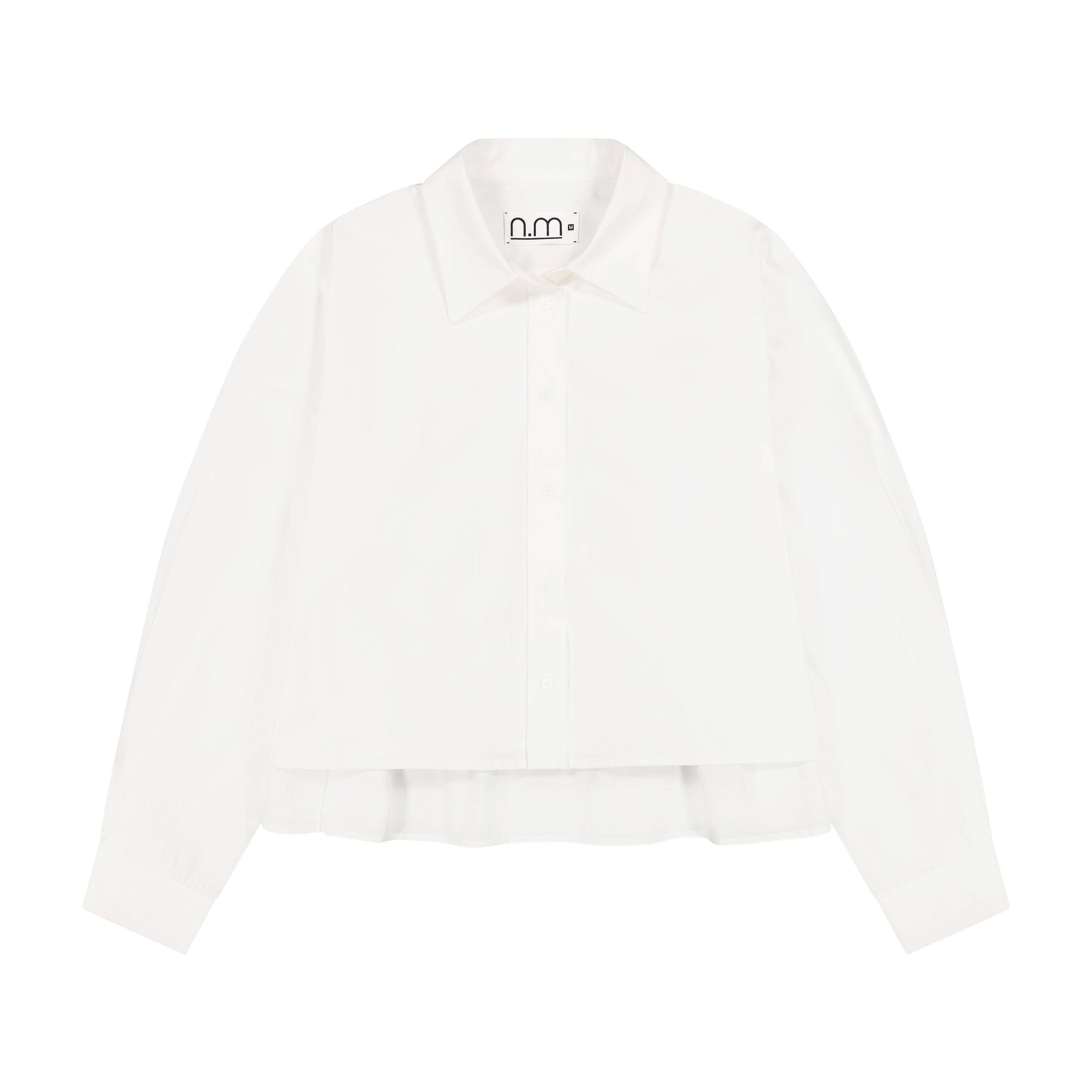 White Gathered Shirt