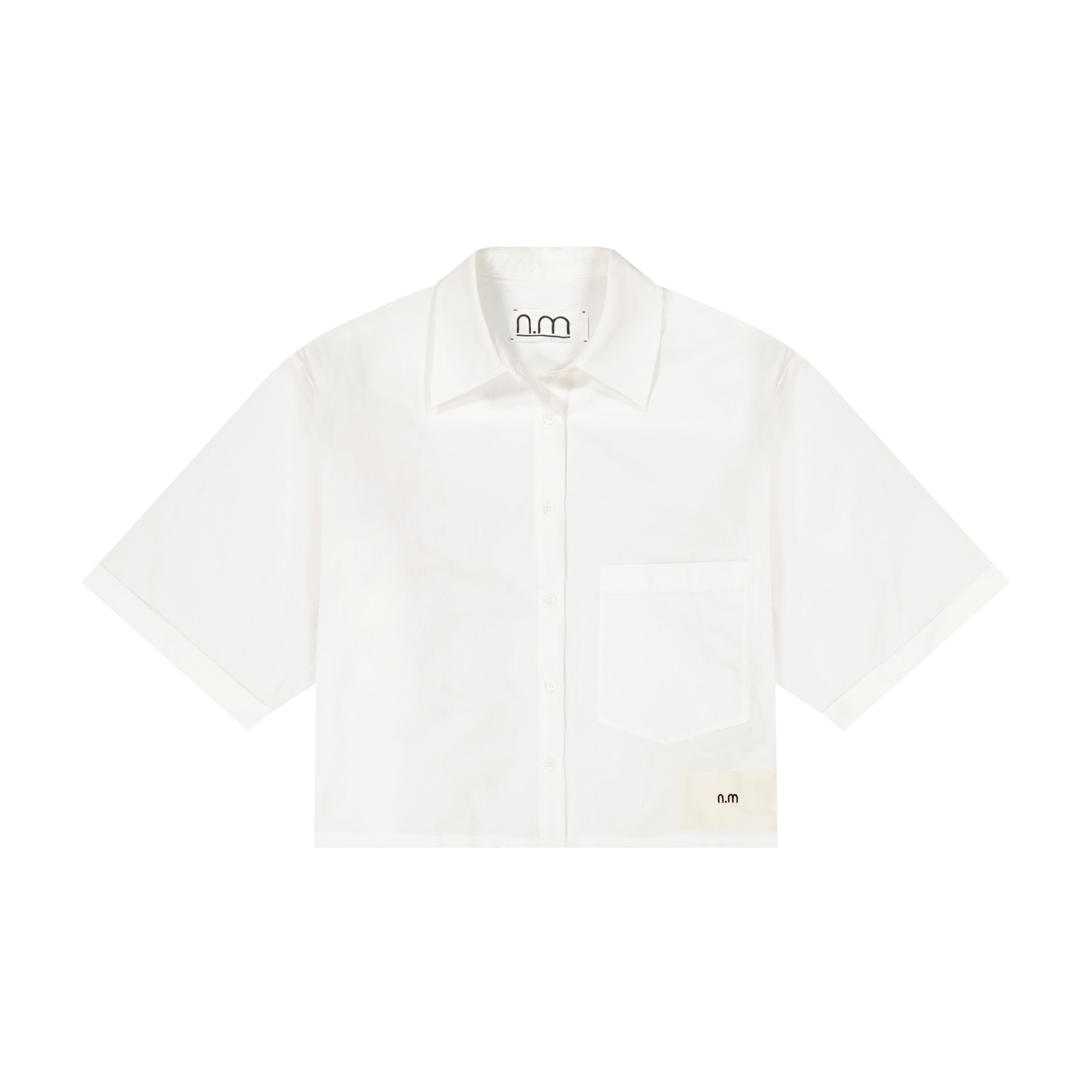 Cropped Shirt - White