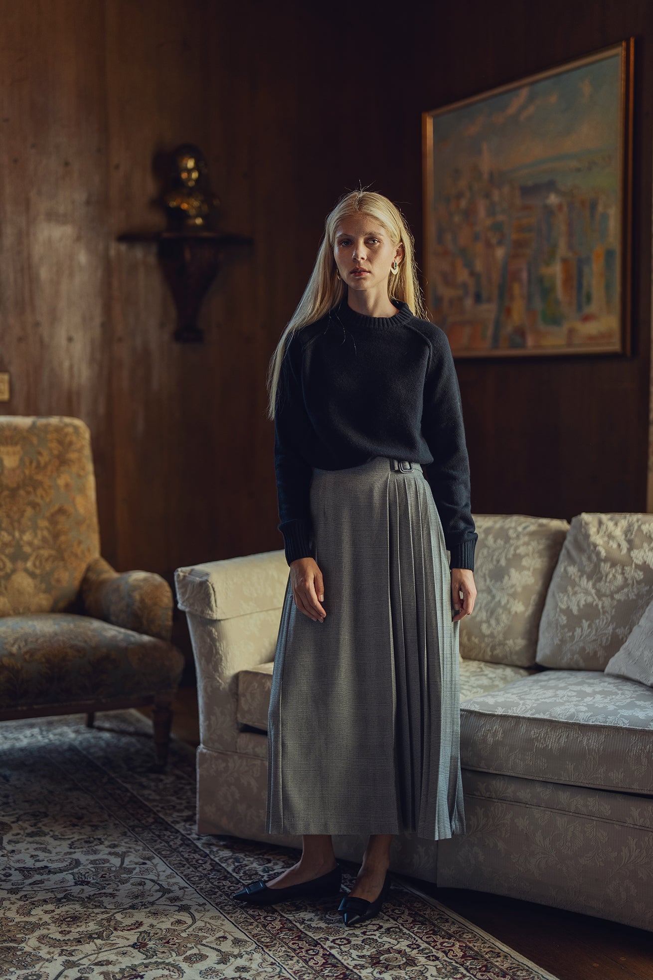 Fine Wool Sweater - Black