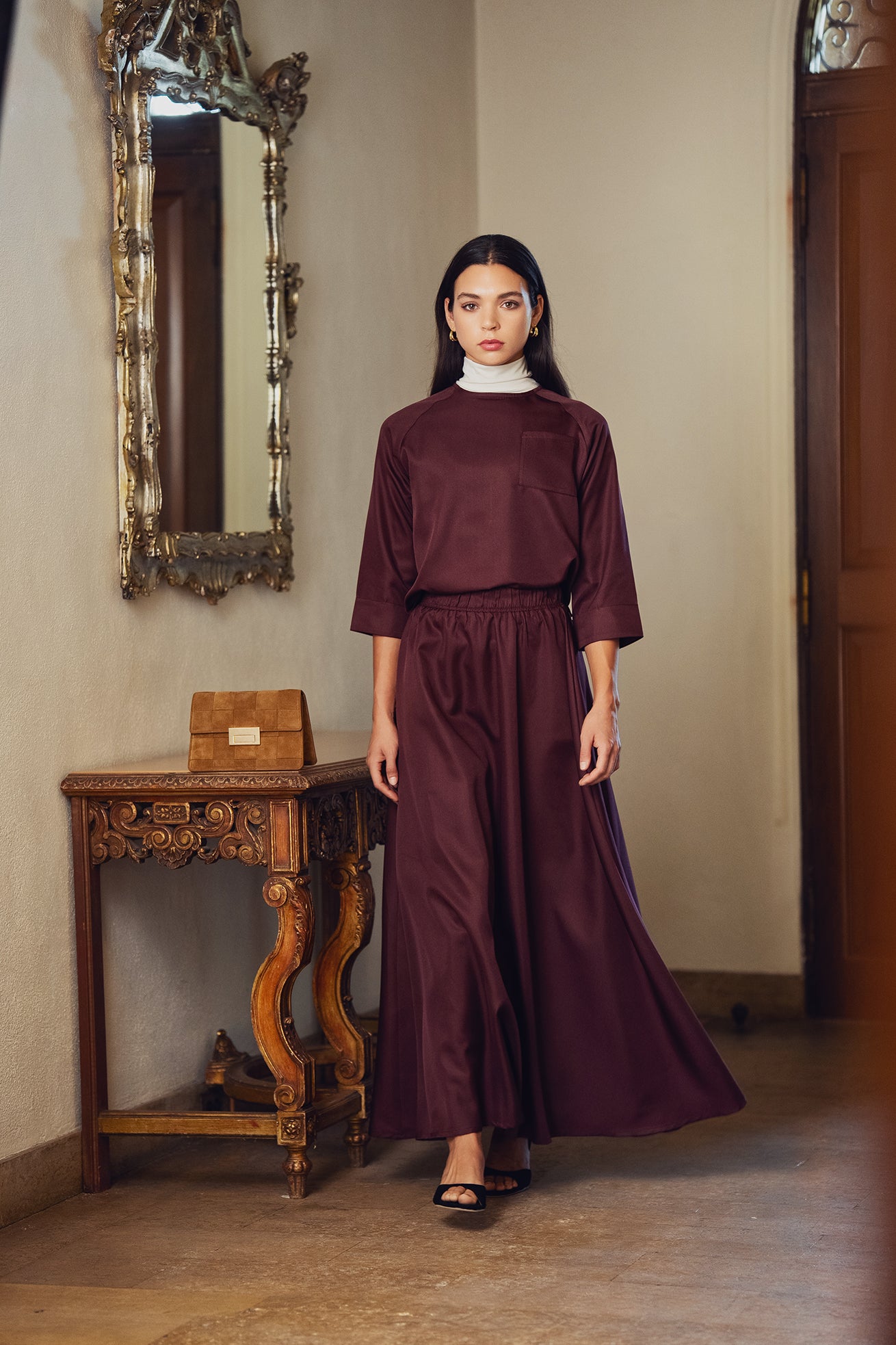 Silky Set - Burgundy