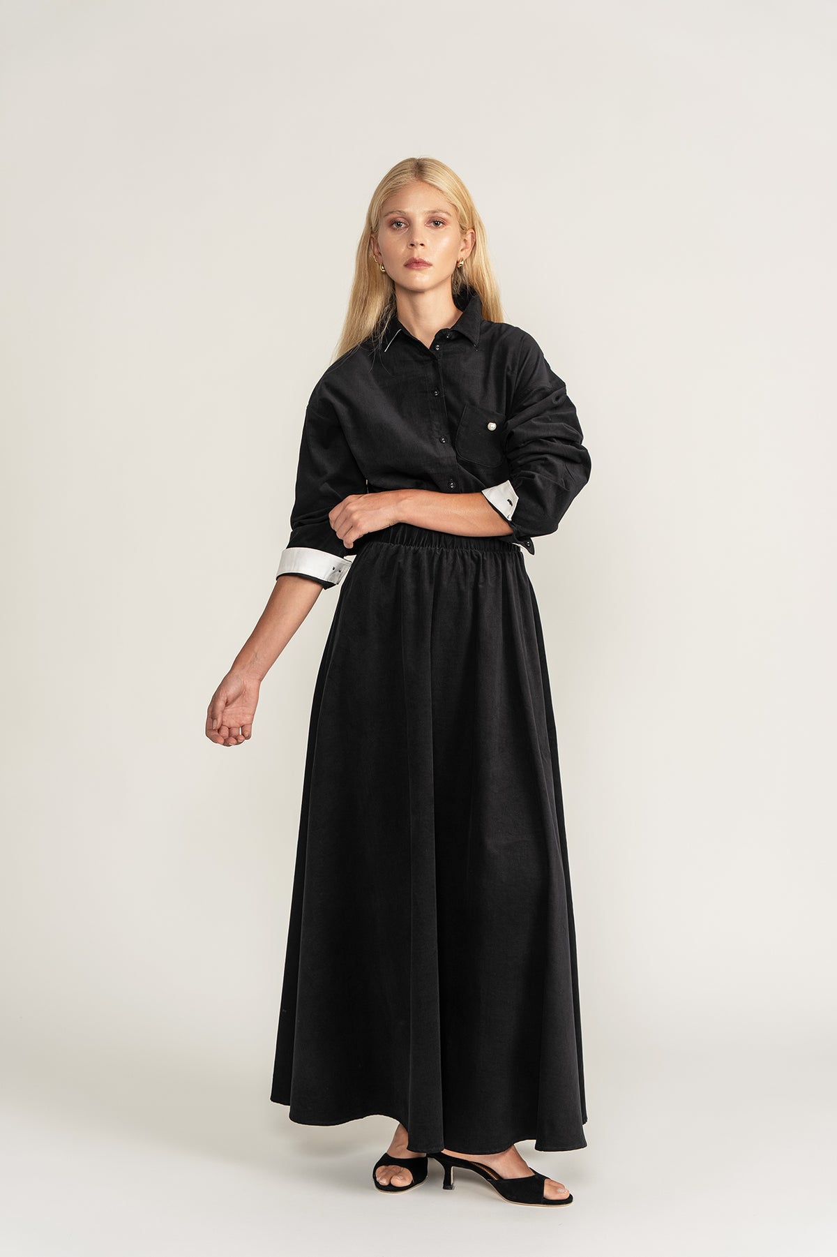 Textured Co-Ord Set - Black