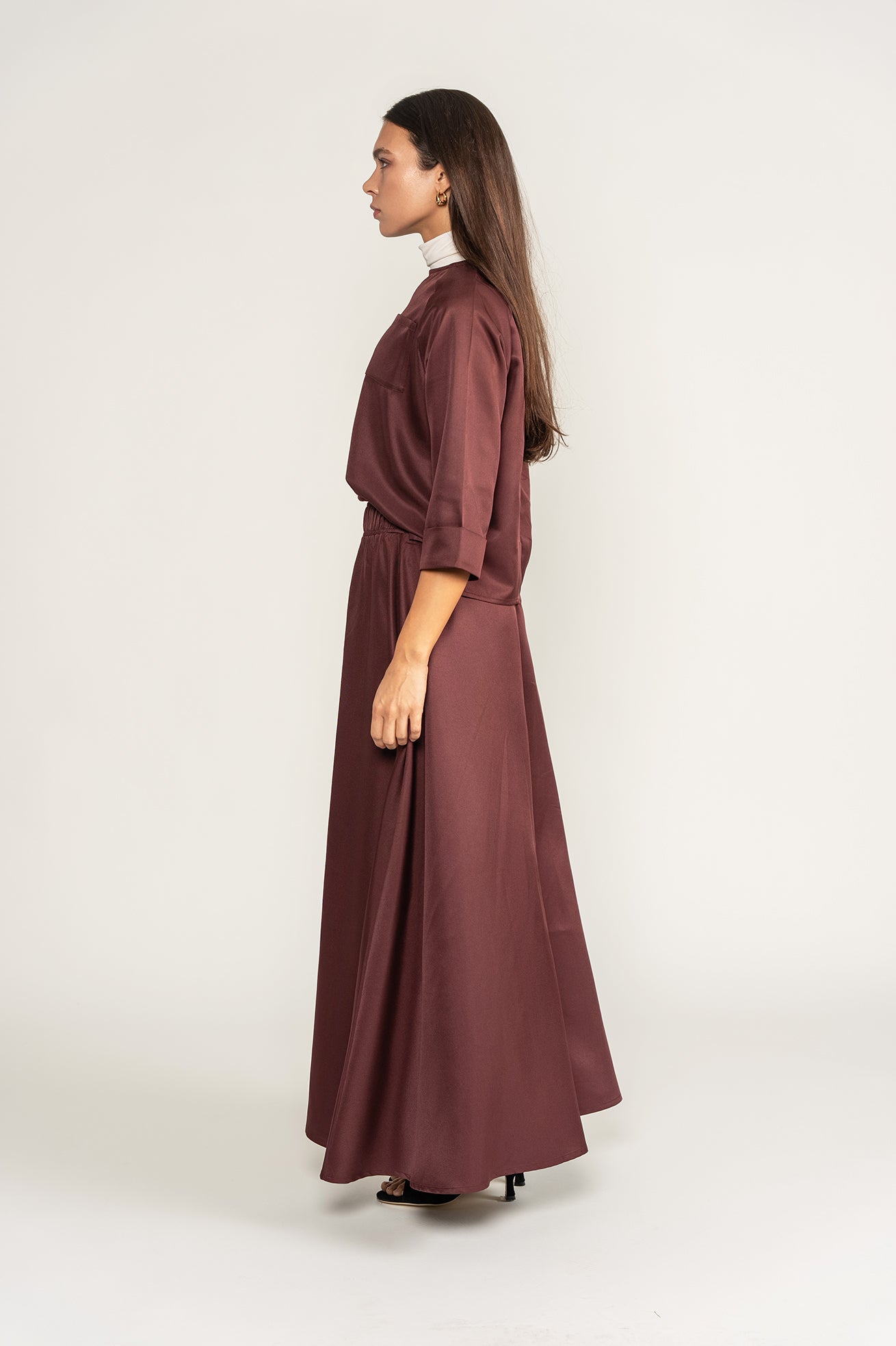 Silky Set - Burgundy