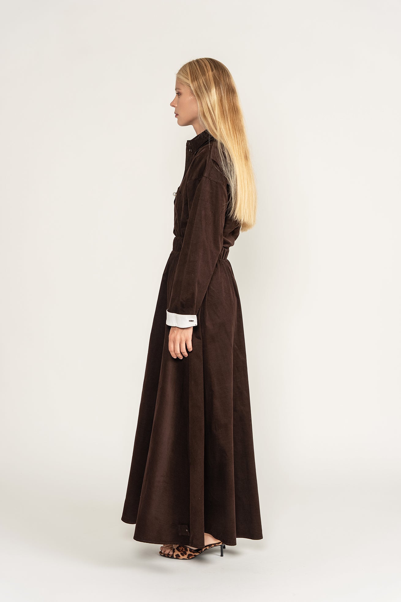 Textured Co-Ord Set - Brown