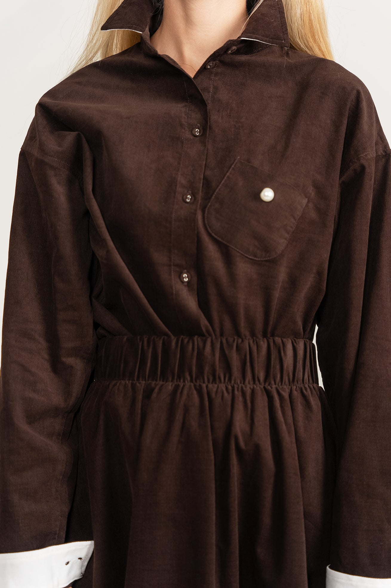 Textured Co-Ord Set - Brown