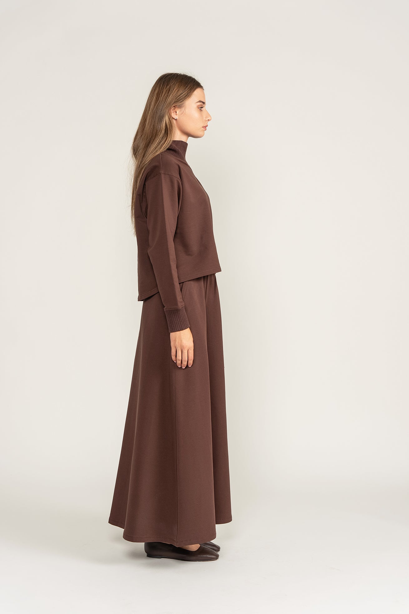 Ribbed Edge Set - Brown