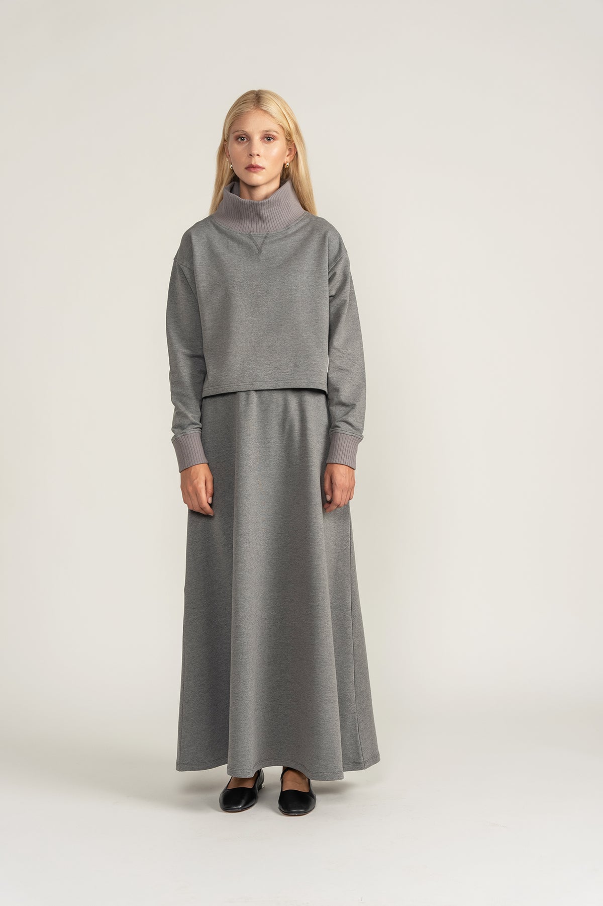 Ribbed Edge Set - Grey
