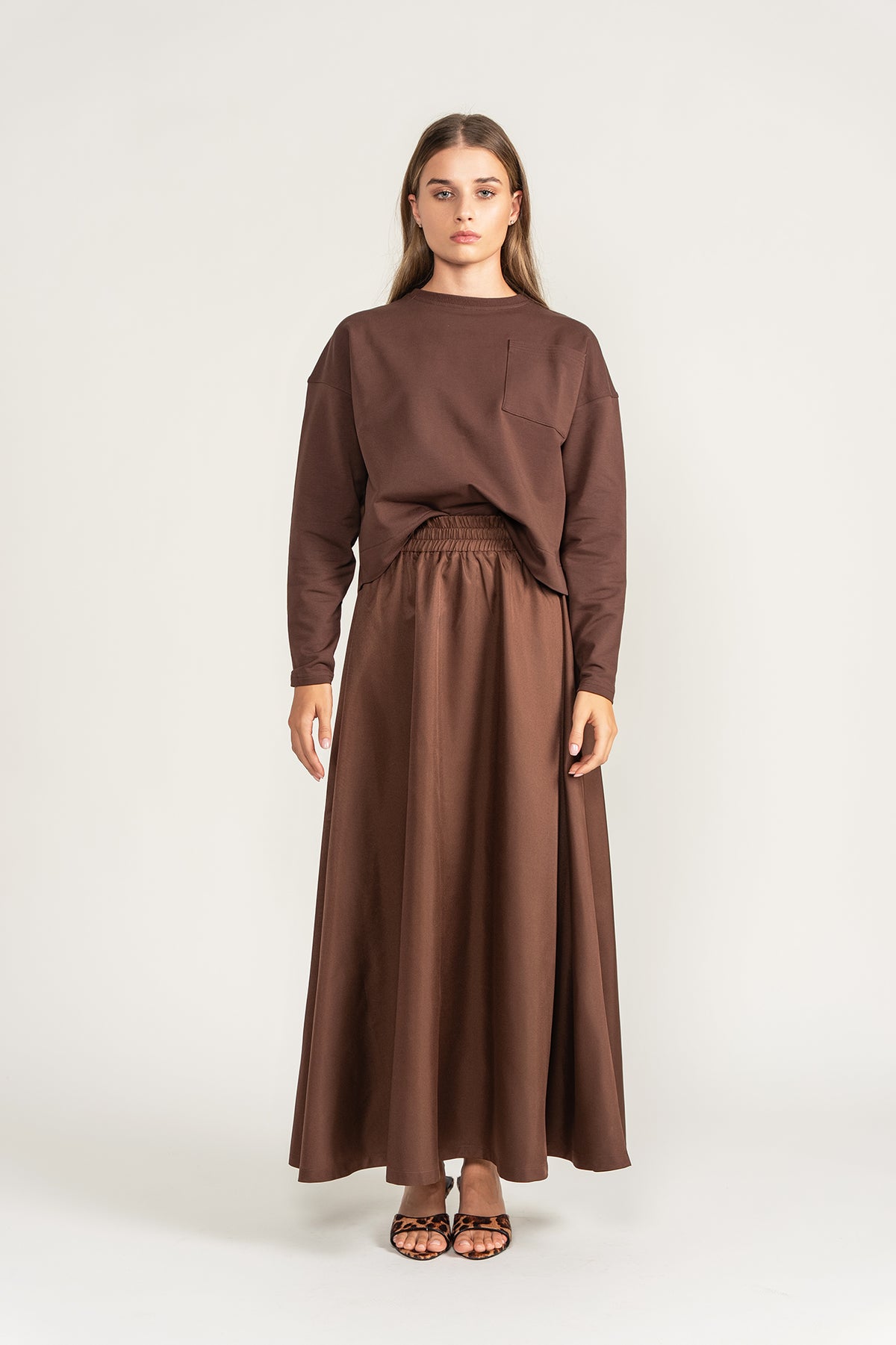 Silk Blend Set - Brown