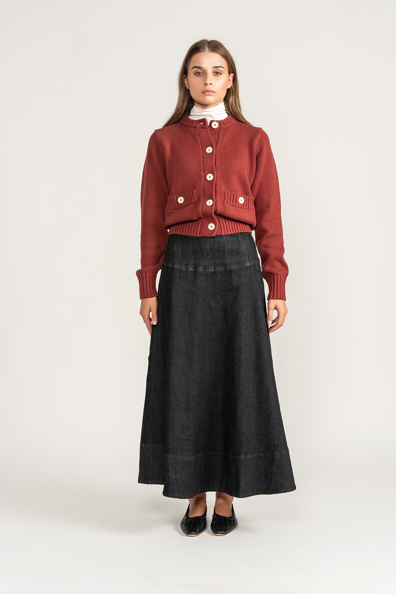 Chunky Cardigan - Burgundy