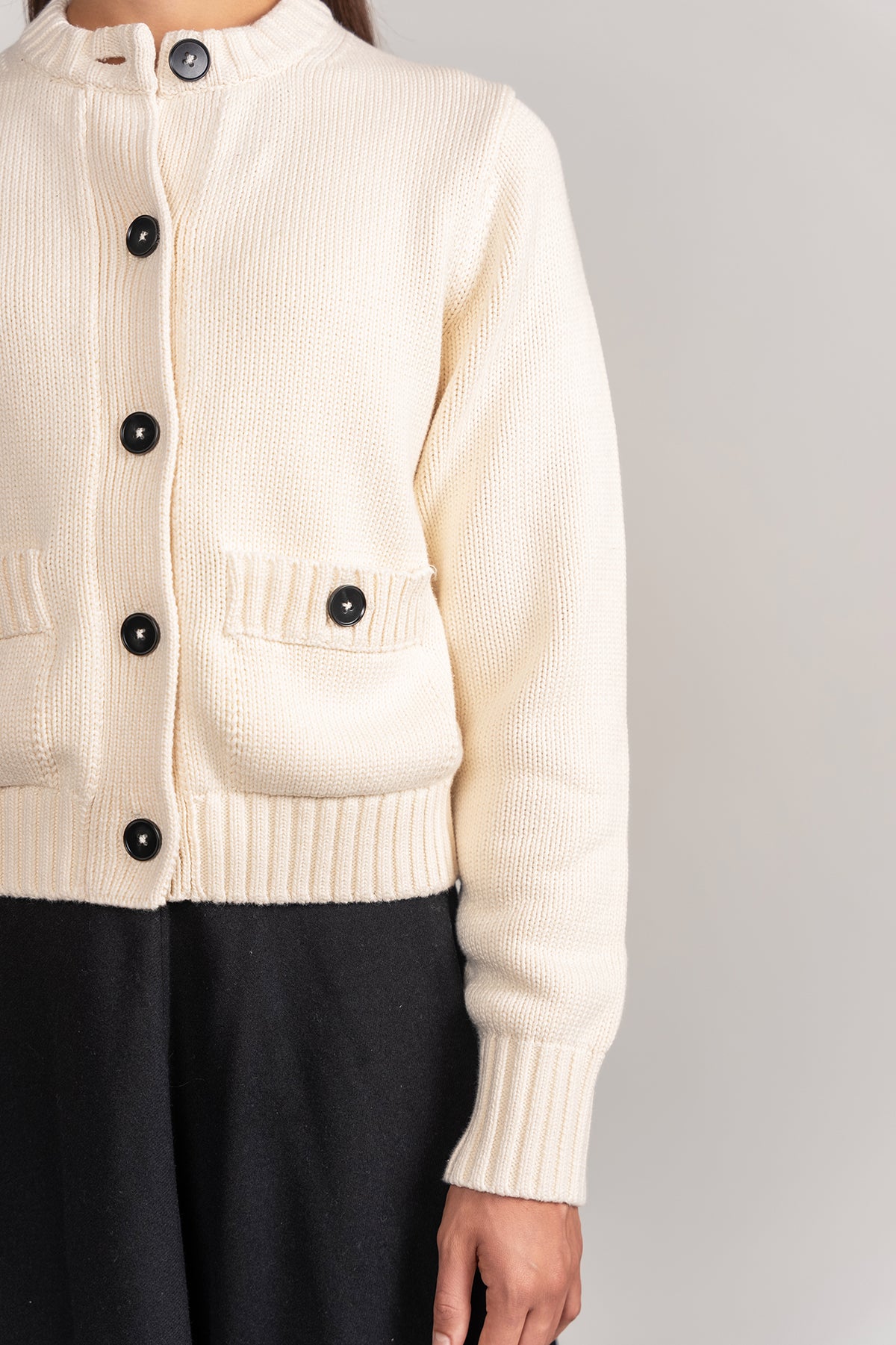 Chunky Cardigan - Ivory