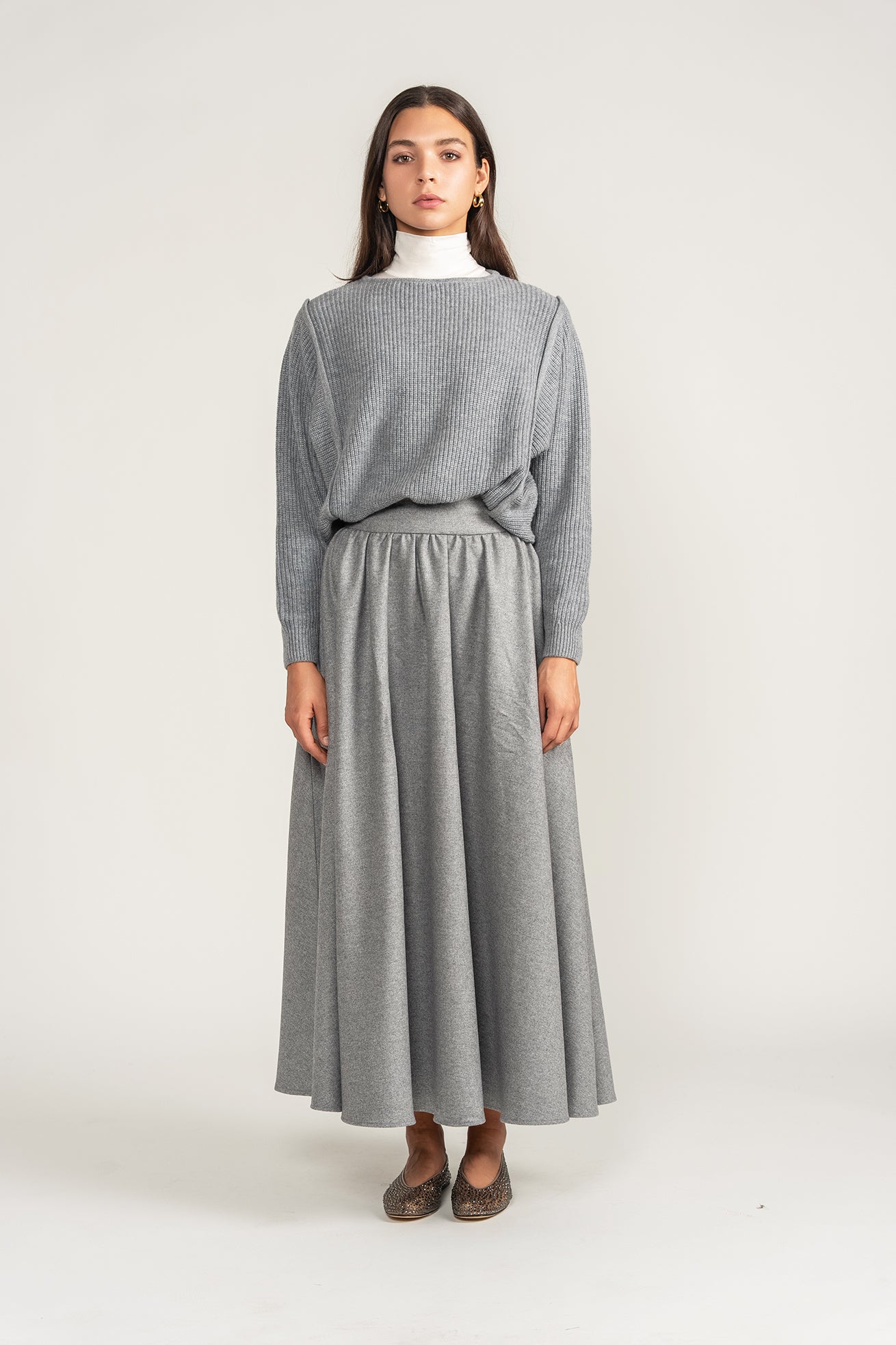 Contrast Knit Sweater