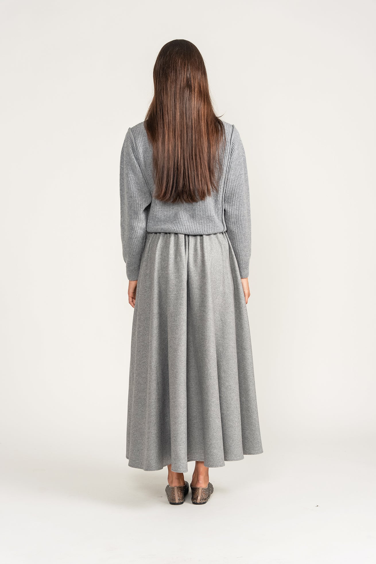 Contrast Knit Sweater