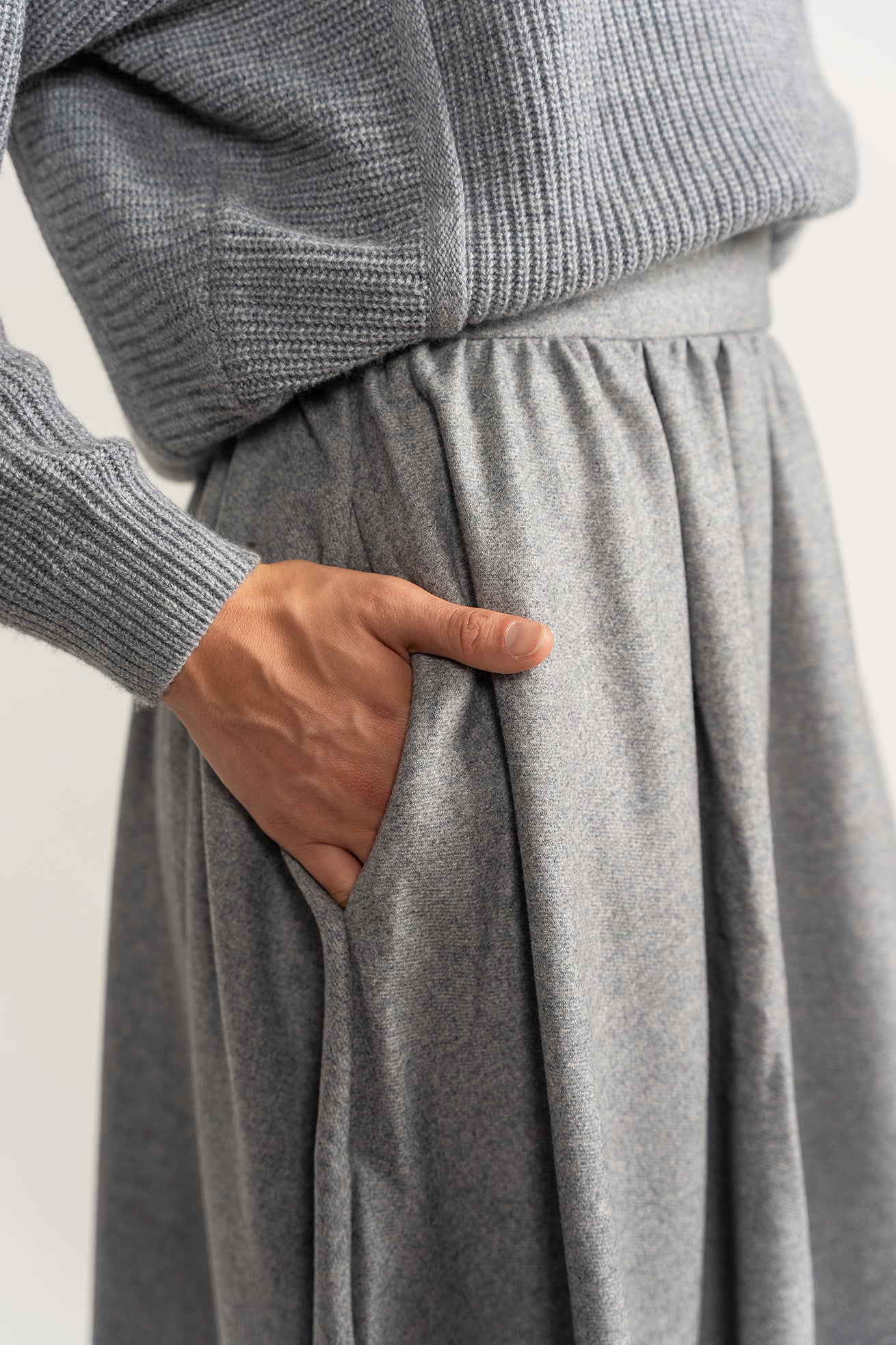 Contrast Knit Sweater