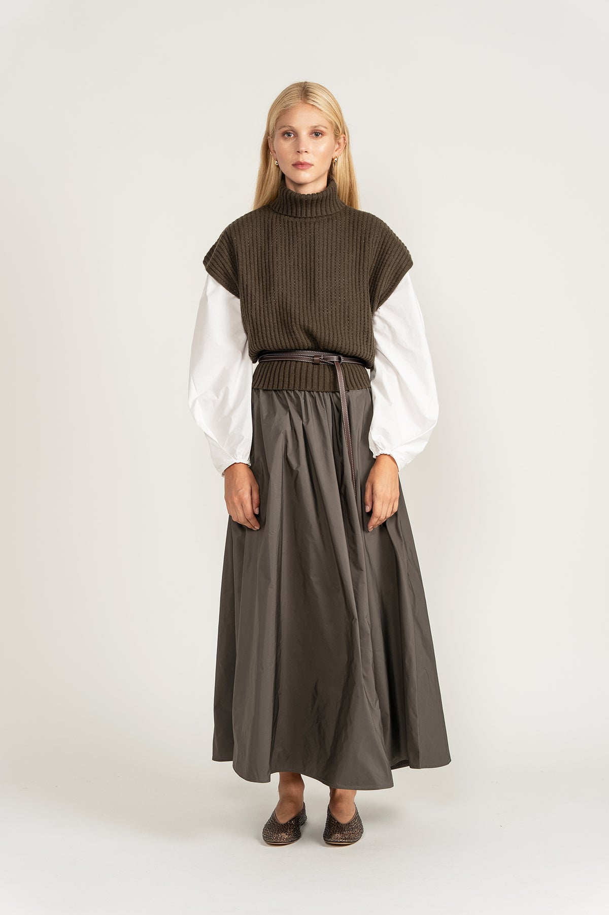 Knit Vest - Steel