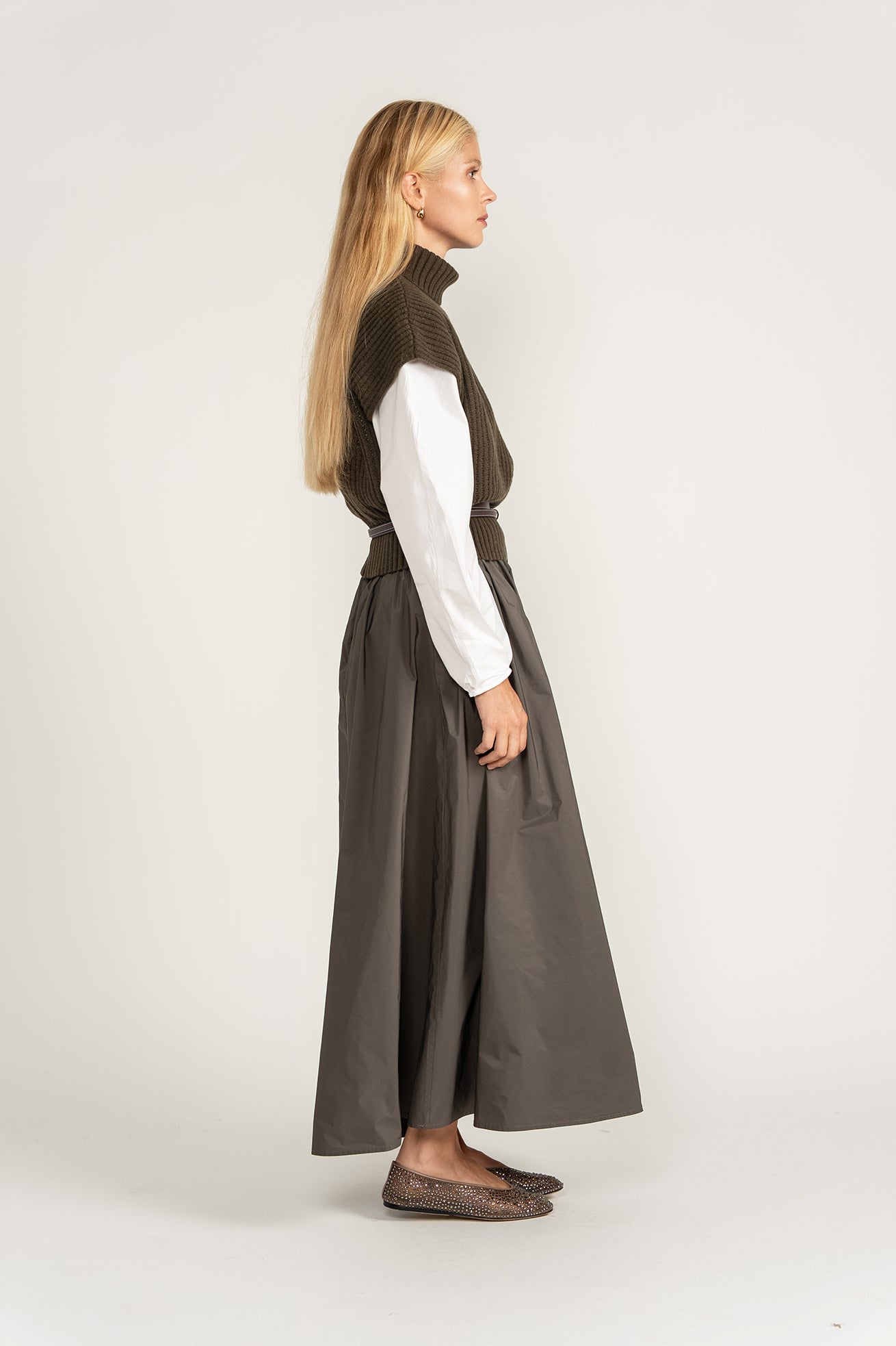 Knit Vest - Steel