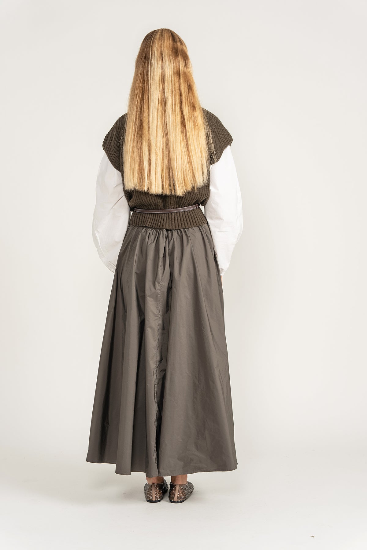 Knit Vest - Steel