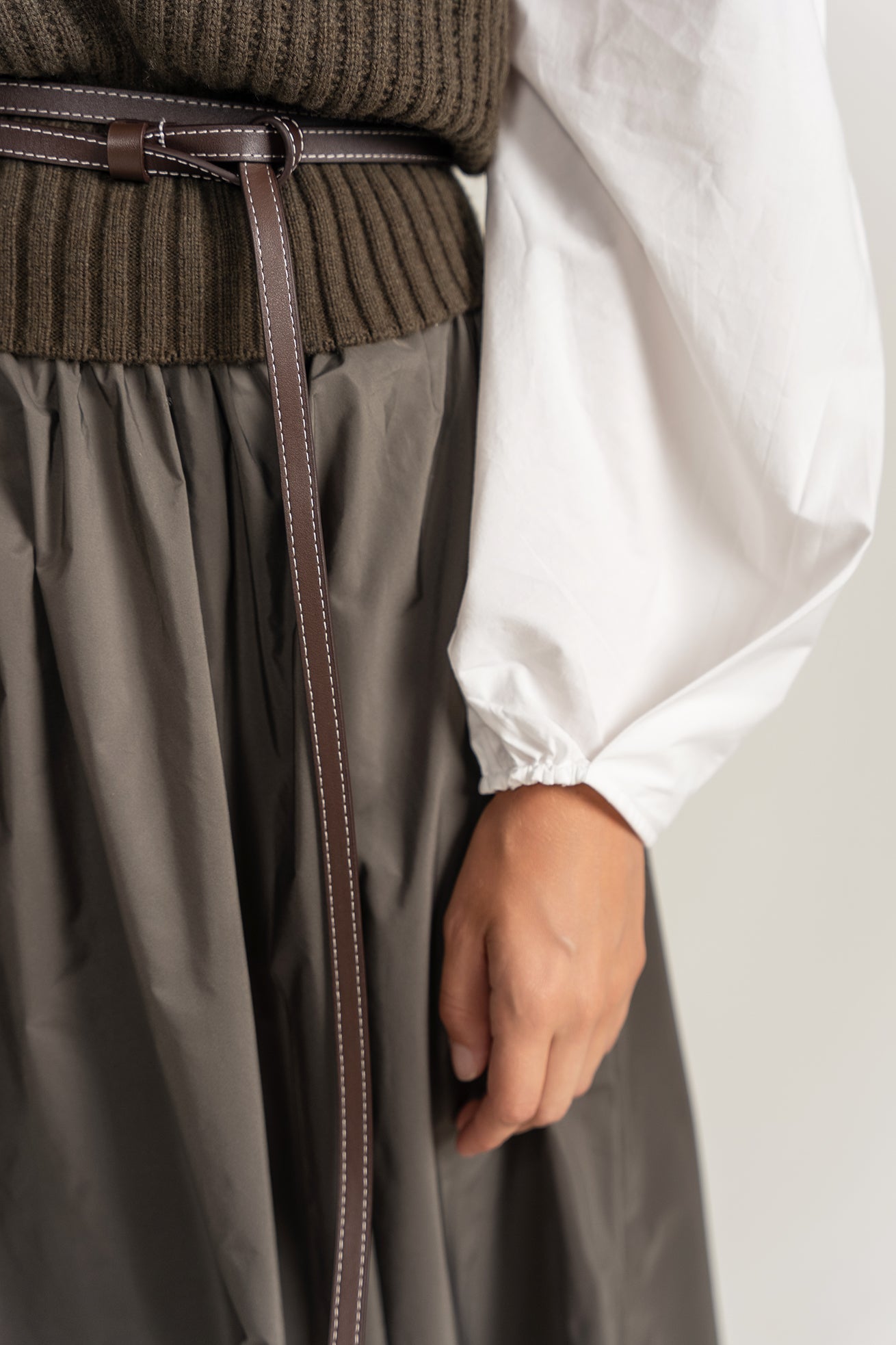 Knit Vest - Steel