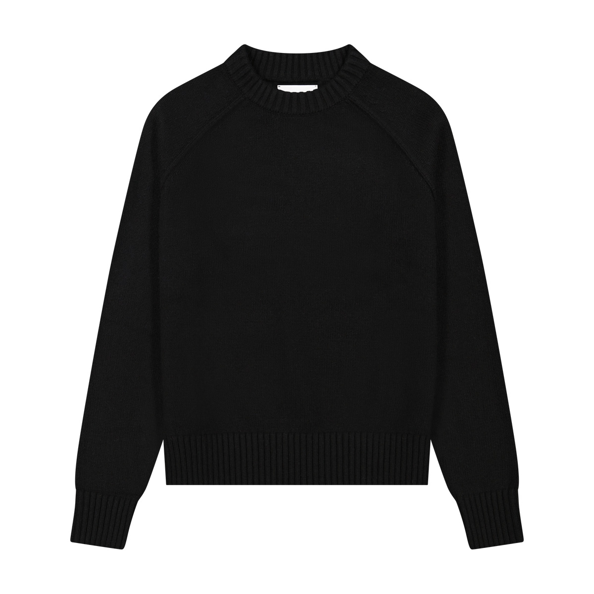 Fine Wool Sweater - Black