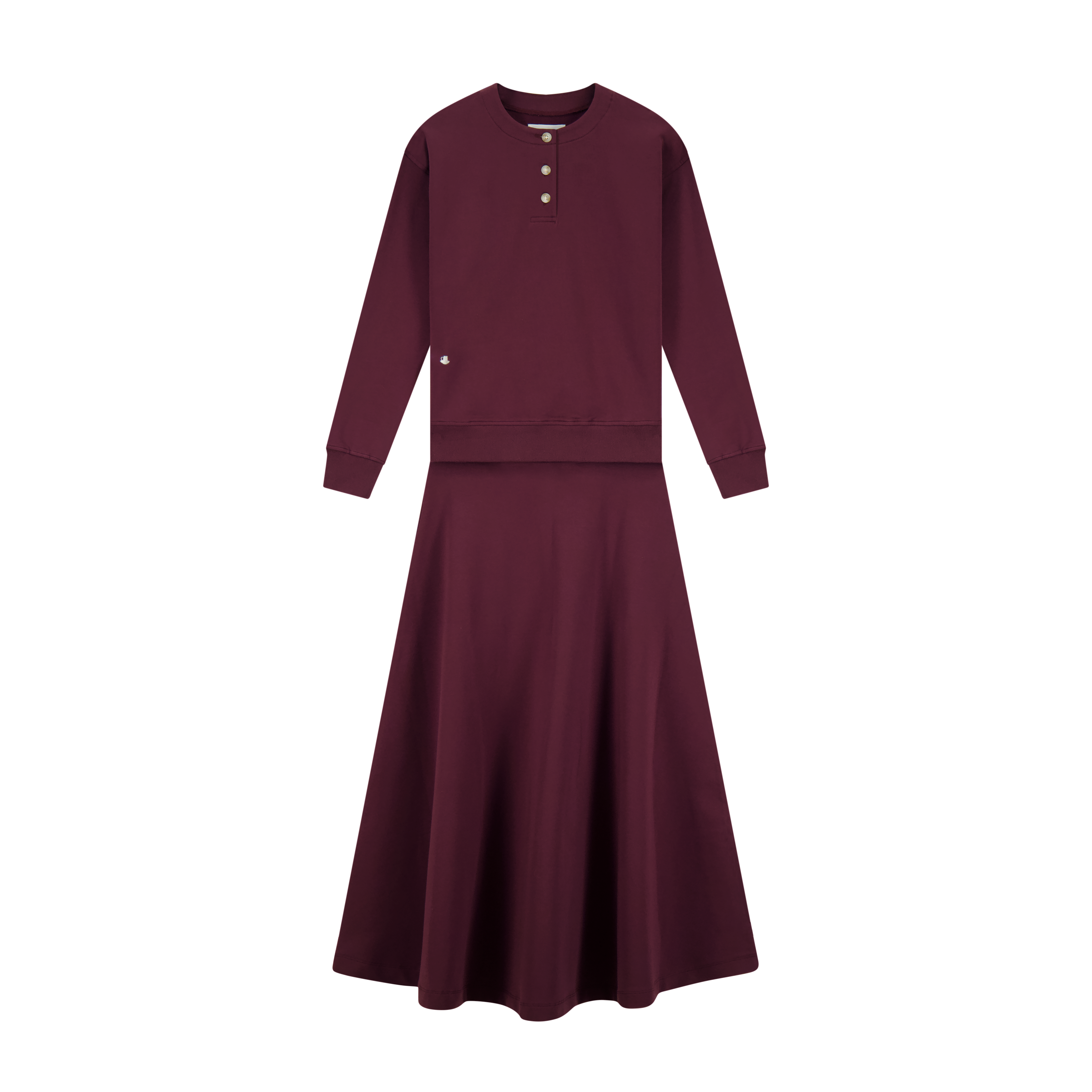 Sweatshirt Set - Burgundy