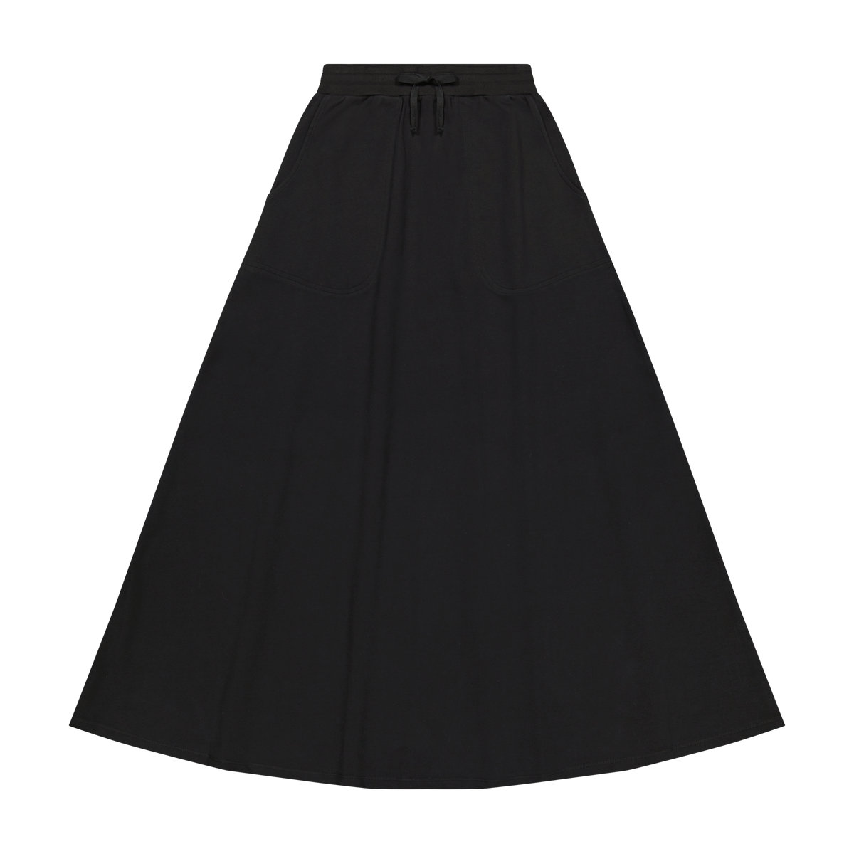 Drawstring Maxi Skirt
