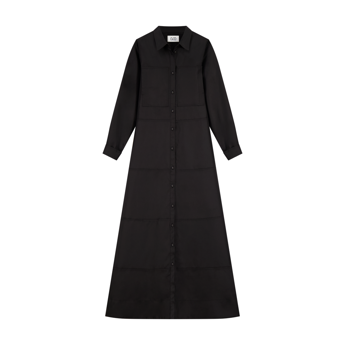 Maxi Dress W Pockets - Black