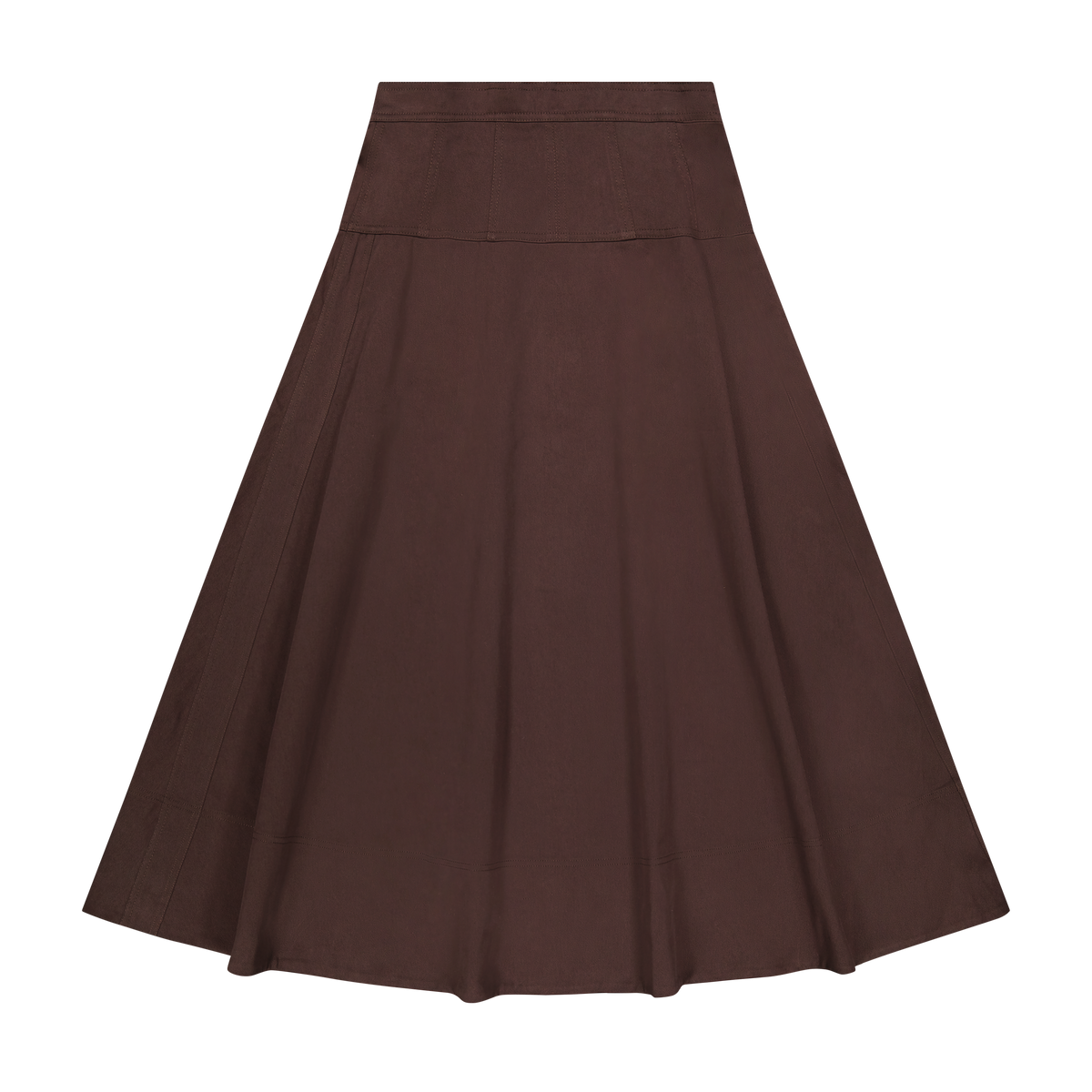 Yoke Skirt - Brown
