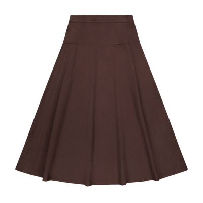 Yoke Skirt - Brown
