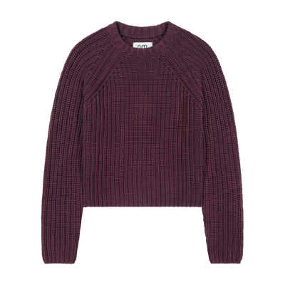 Chunky Straight Sweater - Burgundy