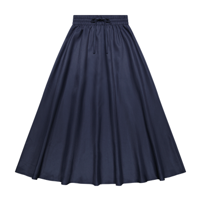 Silky Skirt - Navy