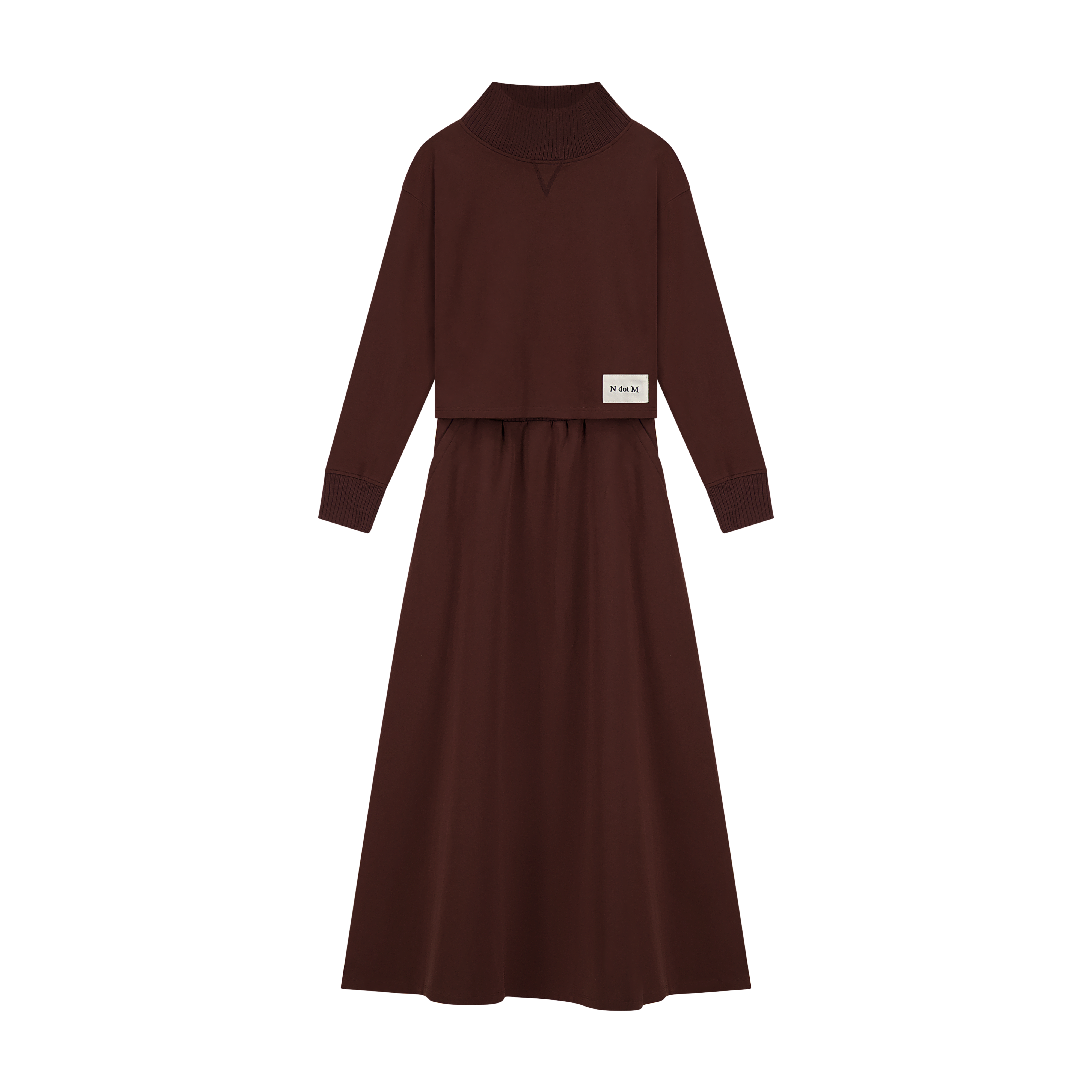 Ribbed Edge Set - Brown