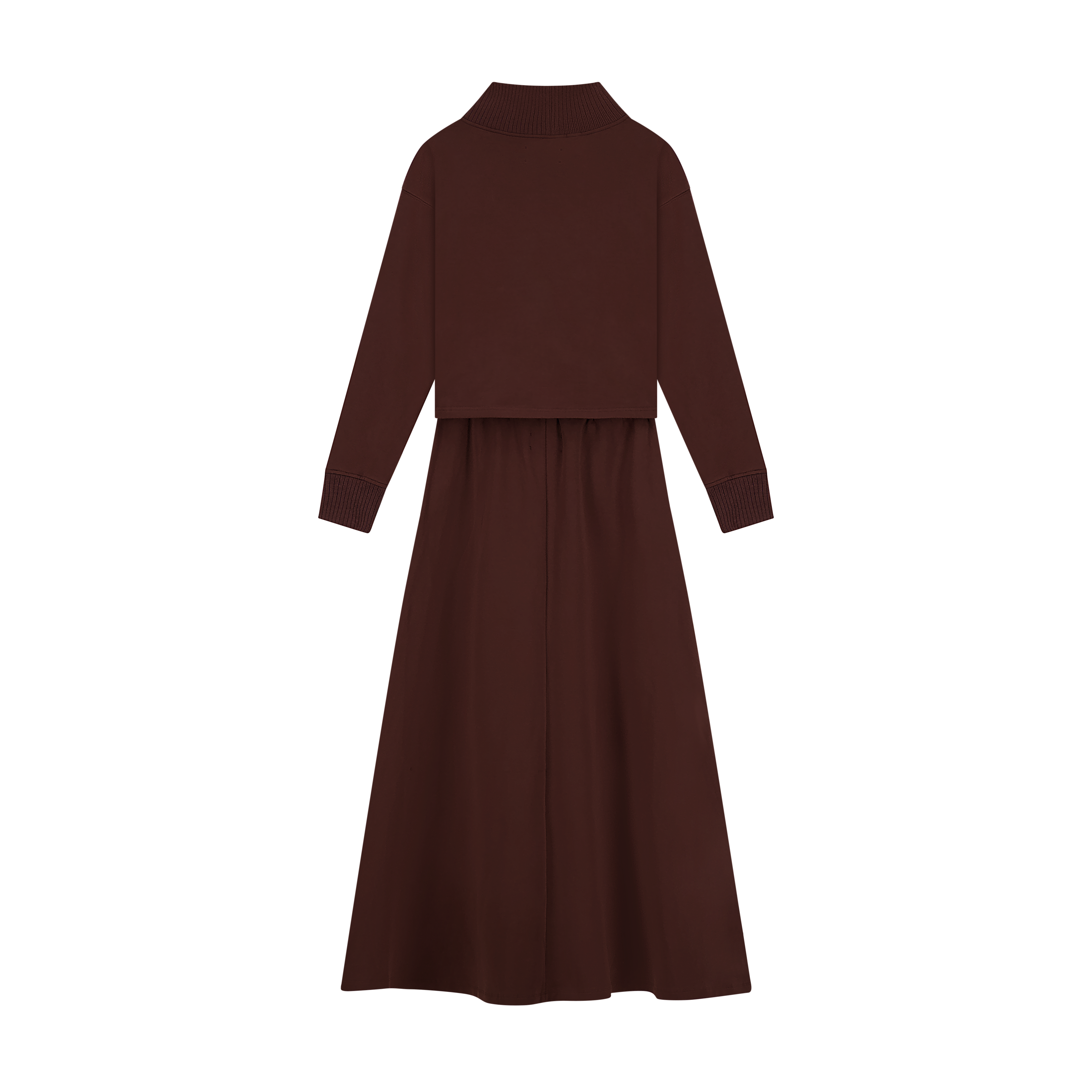 Ribbed Edge Set - Brown