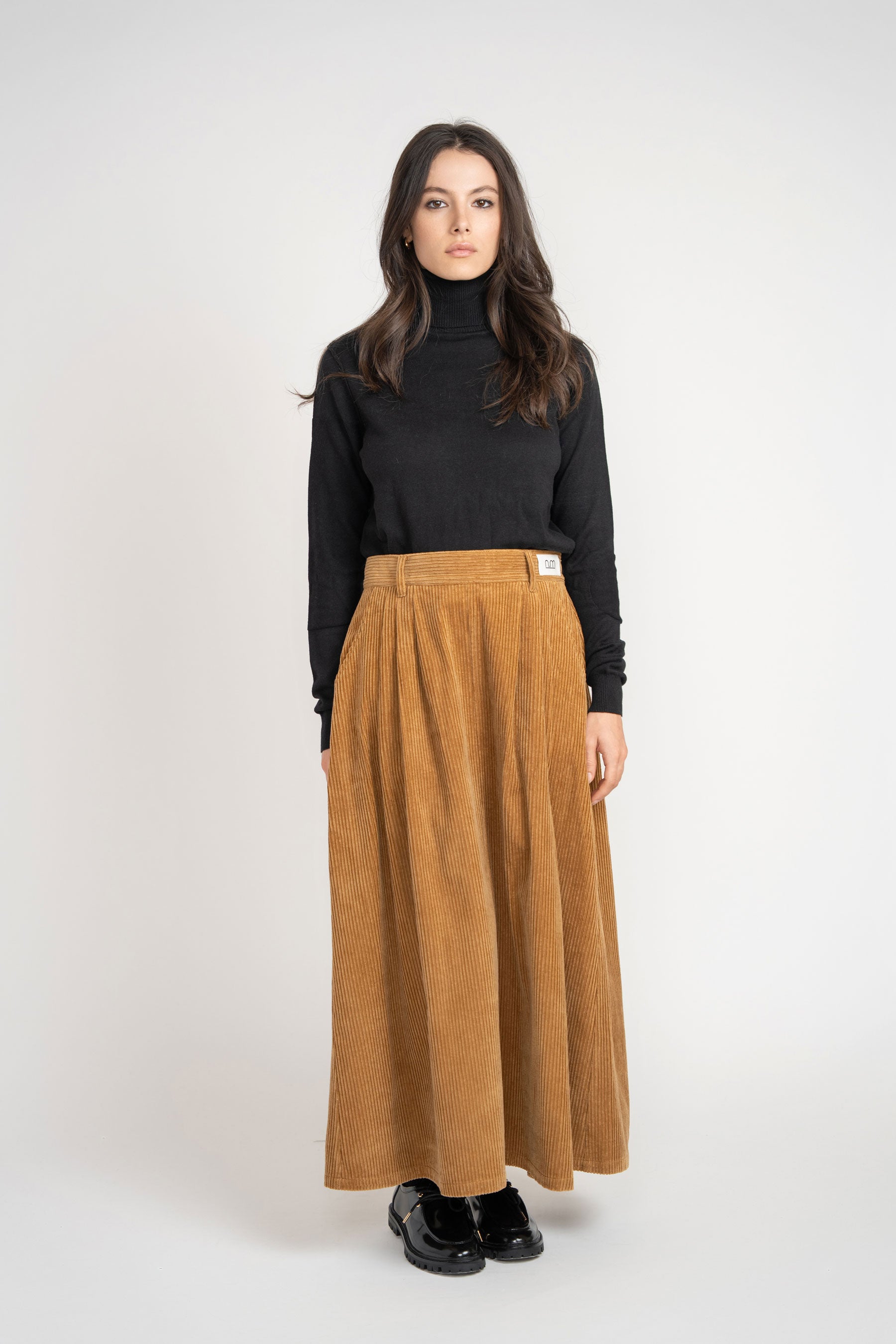Corduroy Skirt - Beige