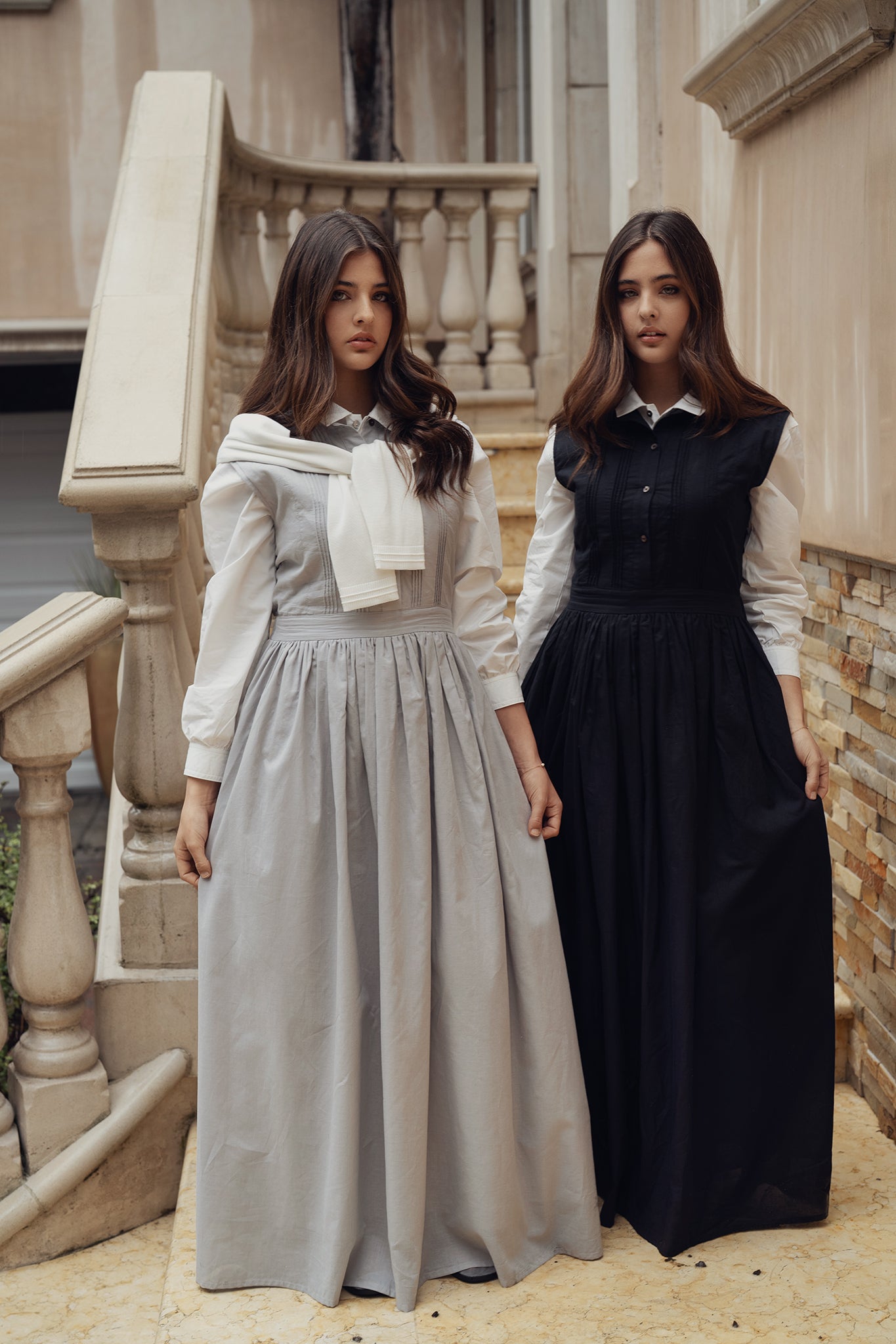 Pleated Sleeveless Maxi - Grey