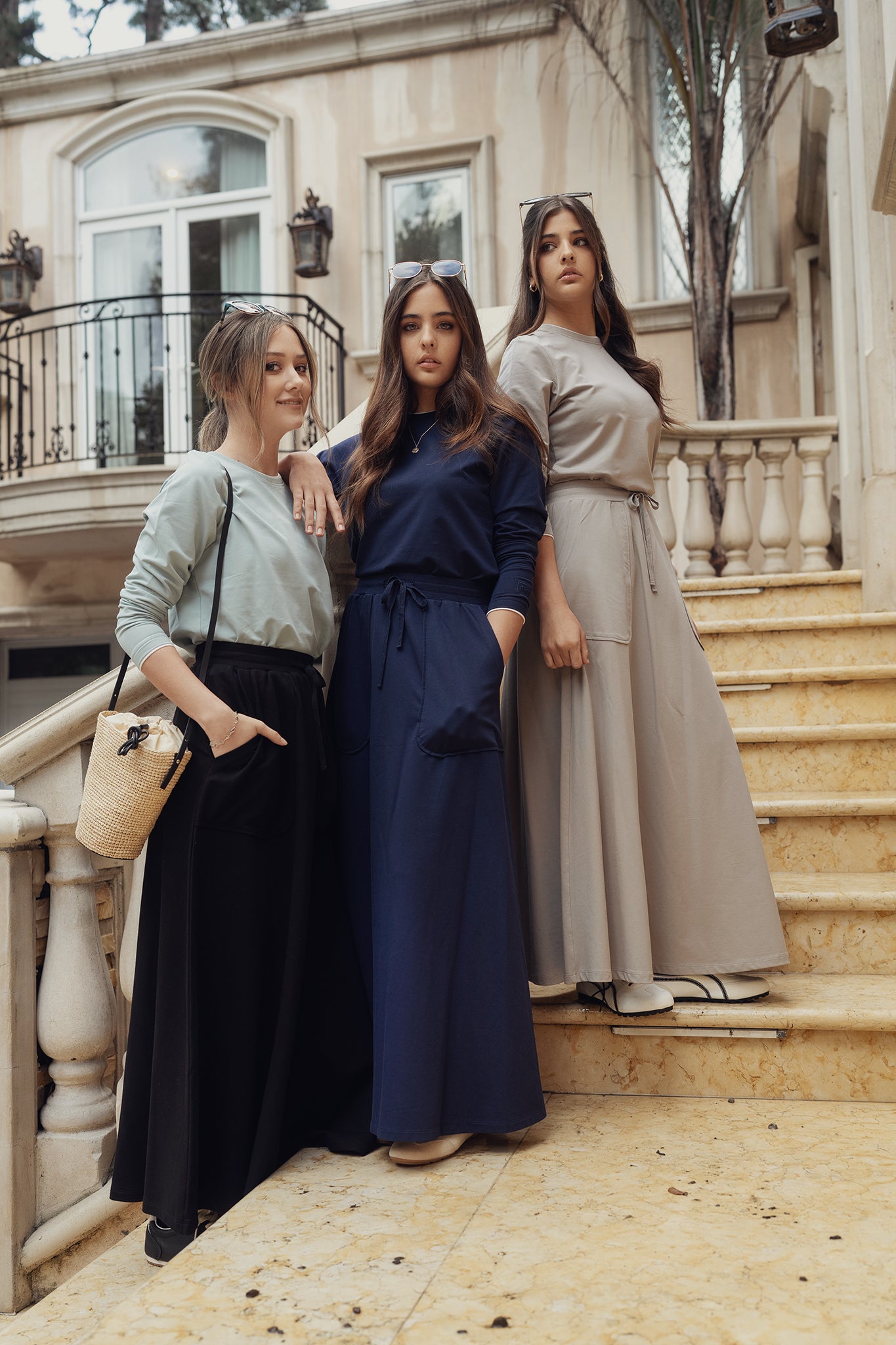 Casual Tee Set - Taupe