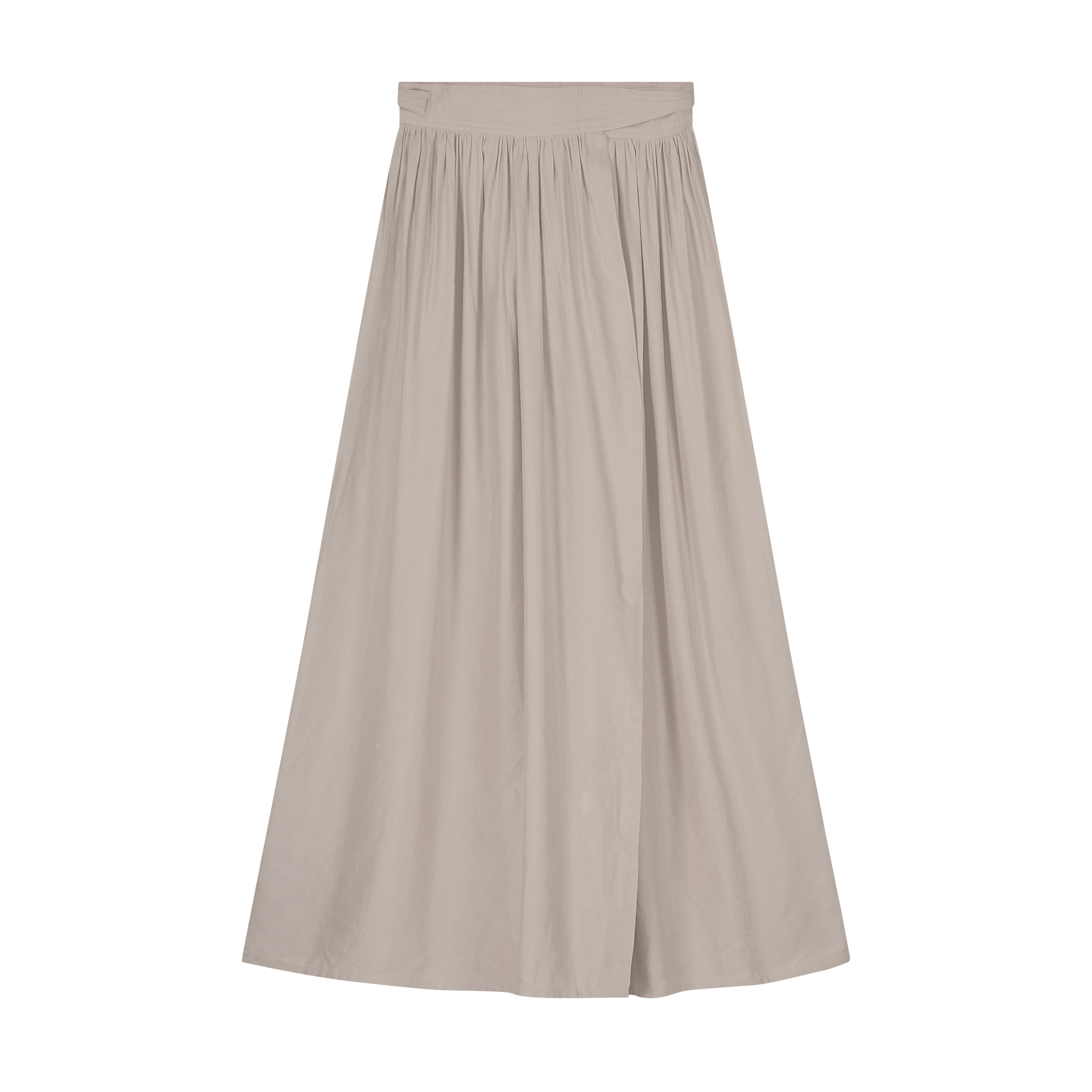 Belted Wrap Skirt - Grey