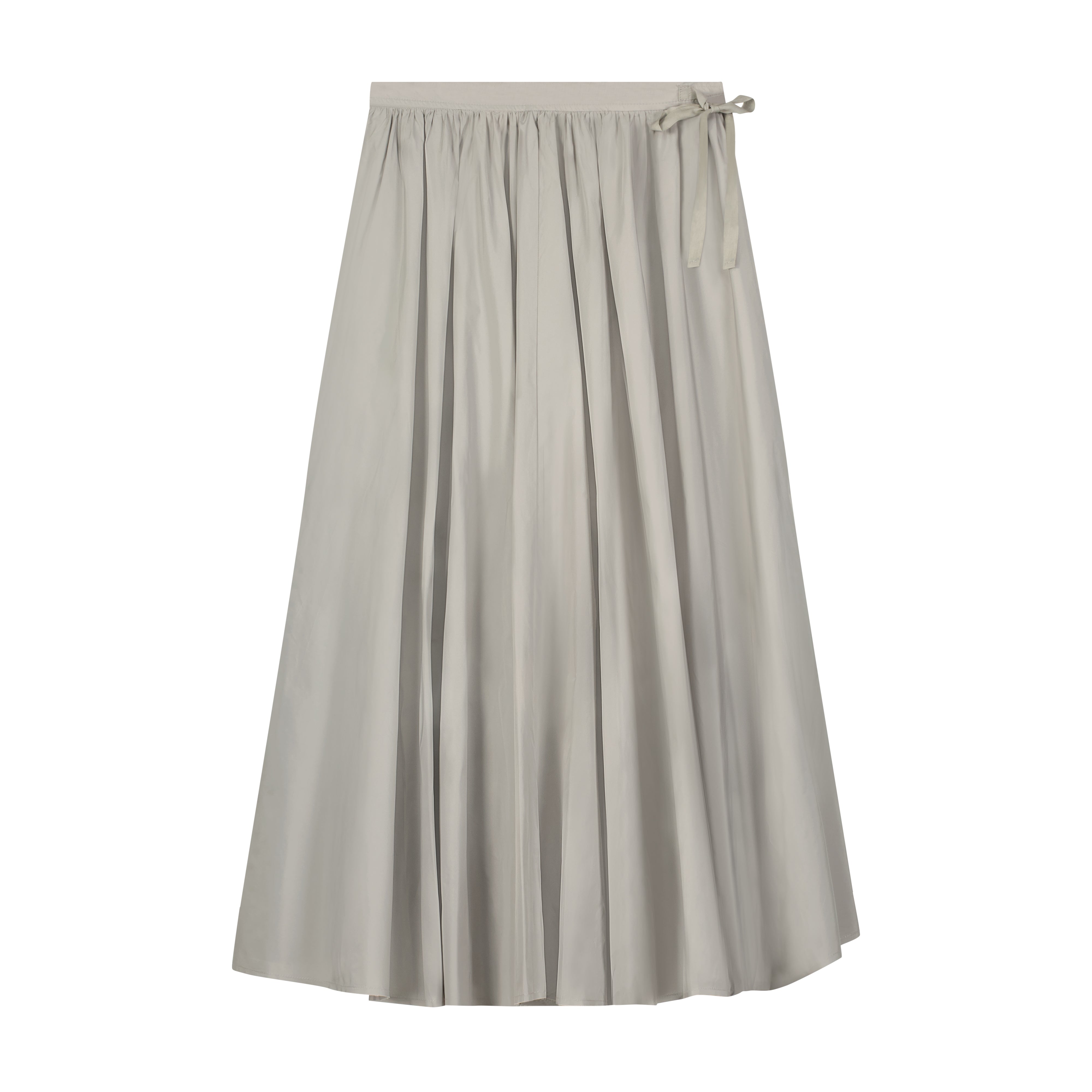 Twirl Taffeta Skirt - Grey