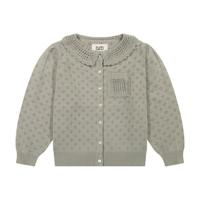 Knit Collar Sweater - Grey