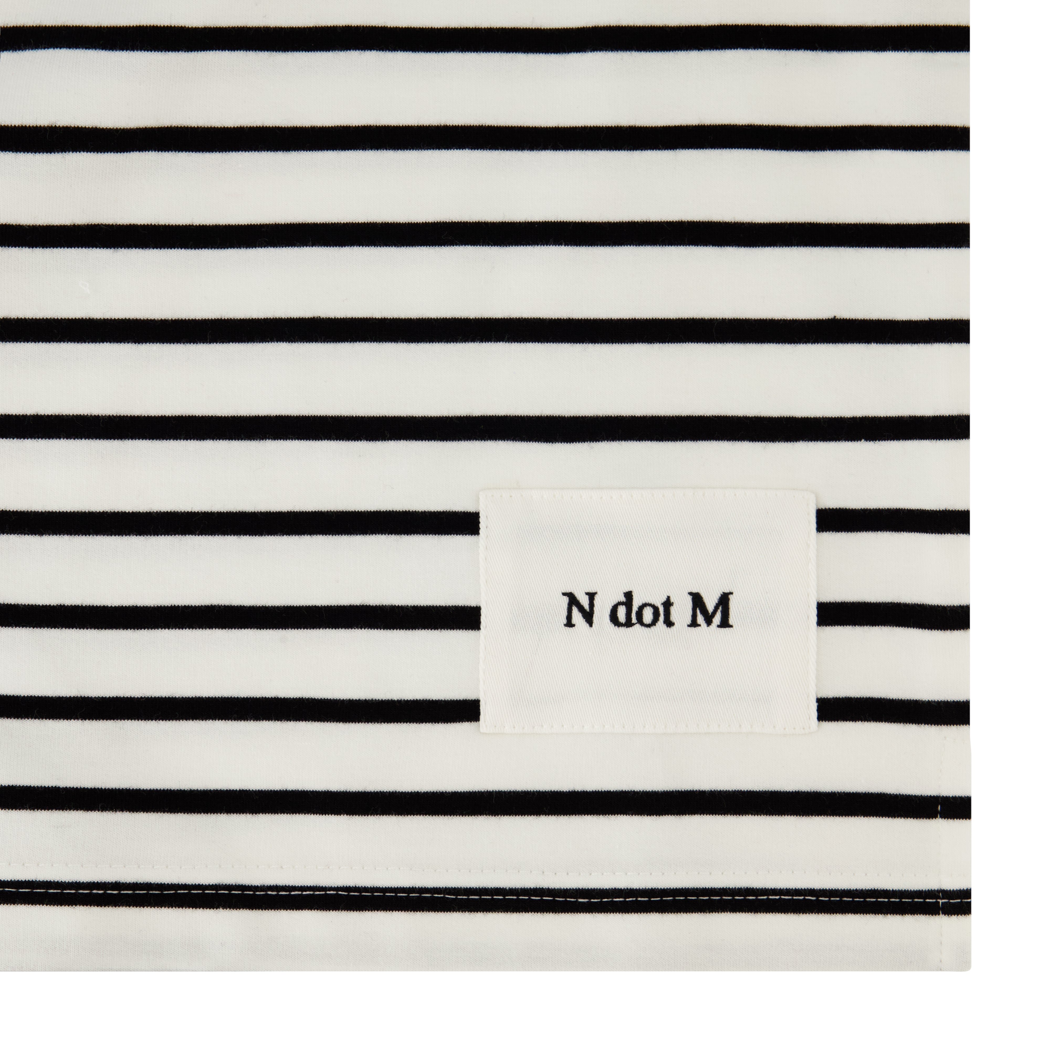 Striped Crewneck Tee - Black & White