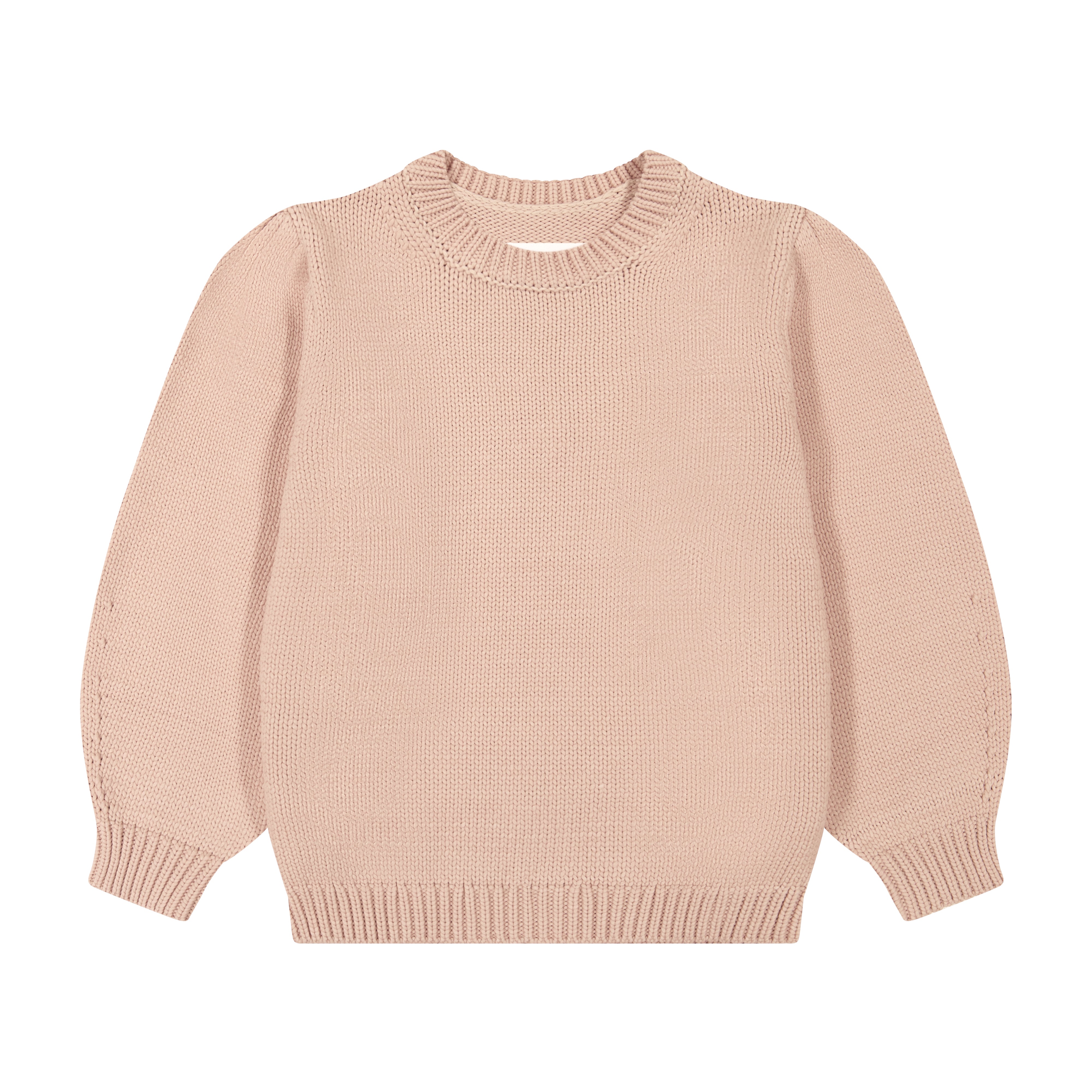 Puff Knit Sweater - Peach