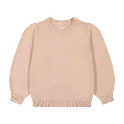 Puff Knit Sweater - Peach