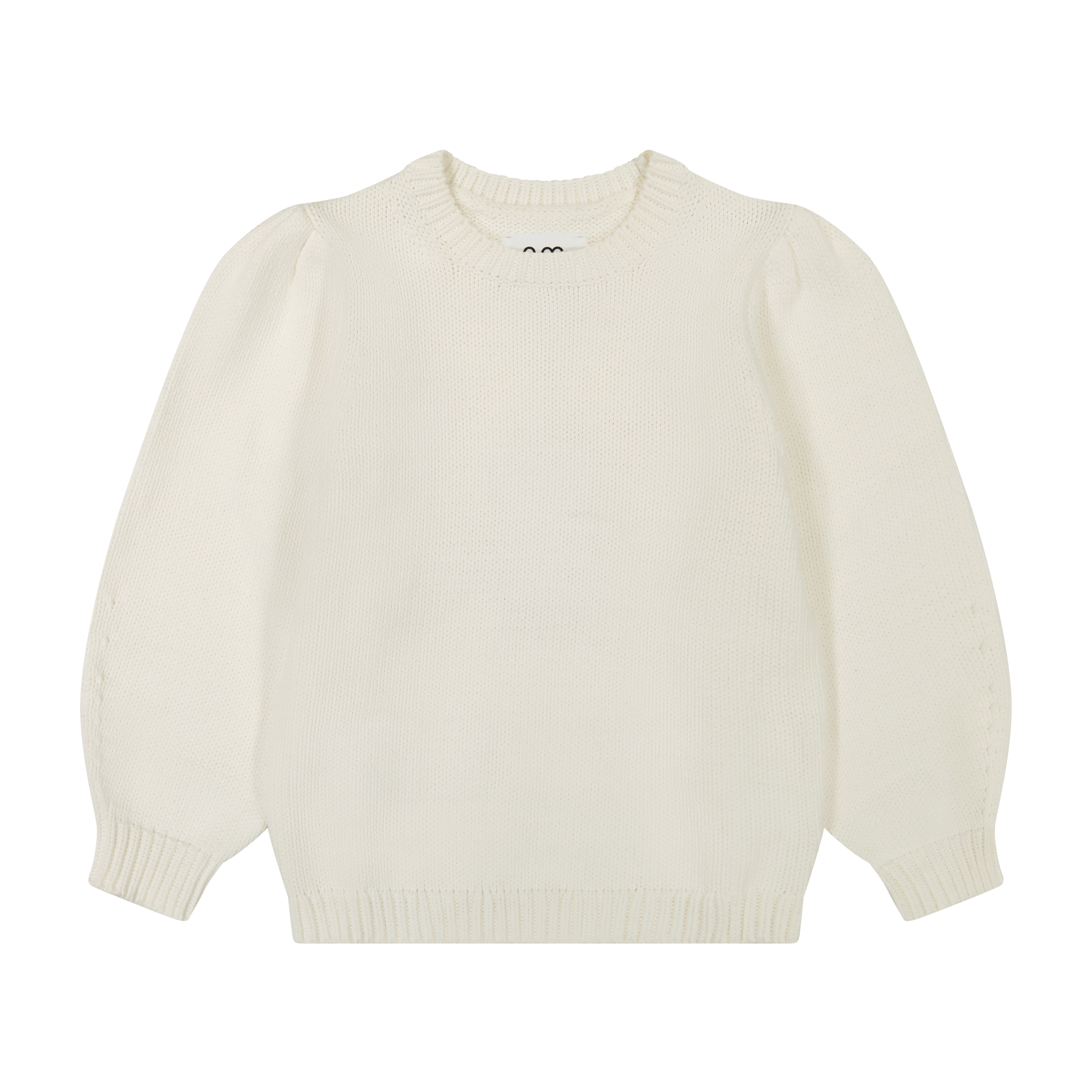 Puff Knit Sweater - White