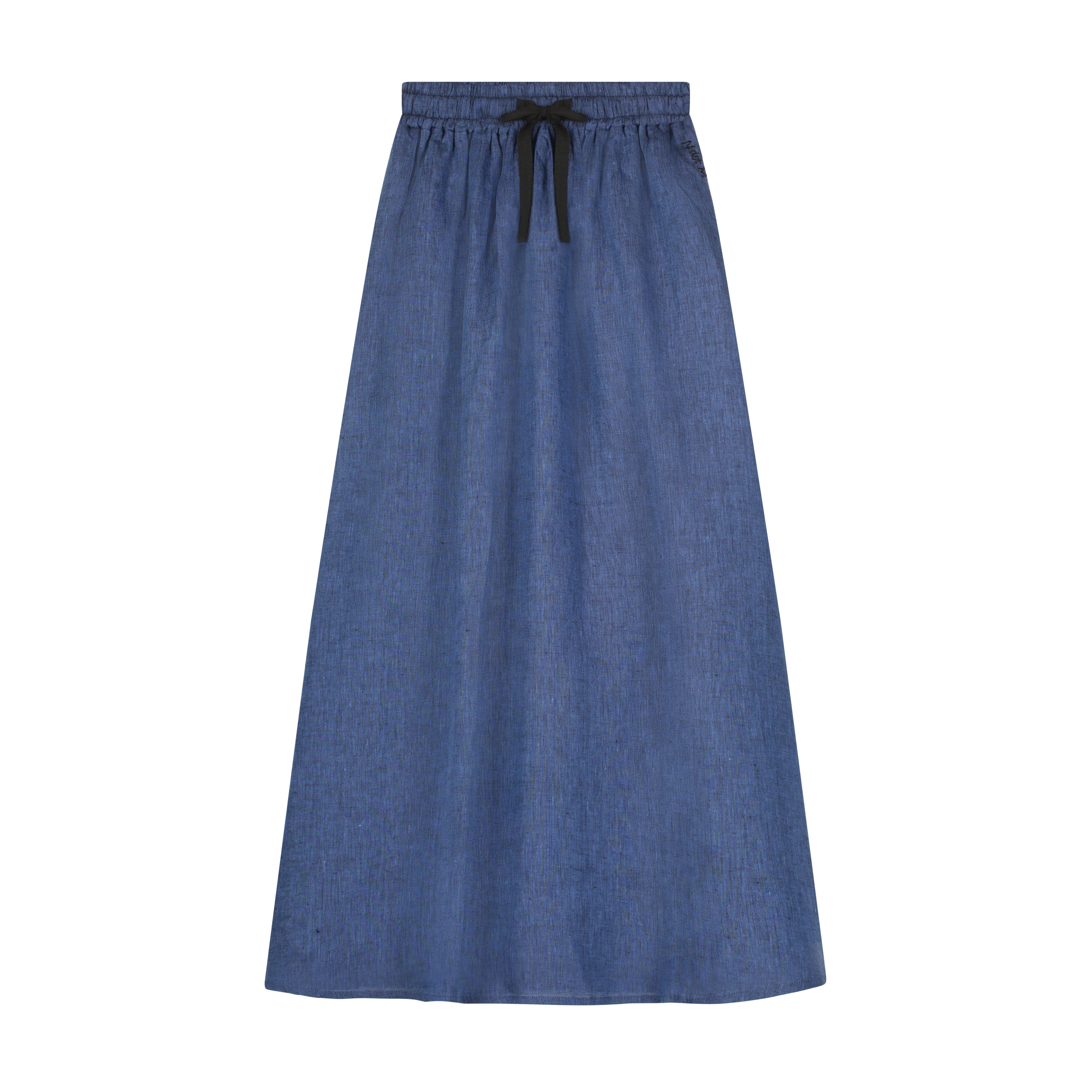 Sierra Linen Maxi Skirt - Blue
