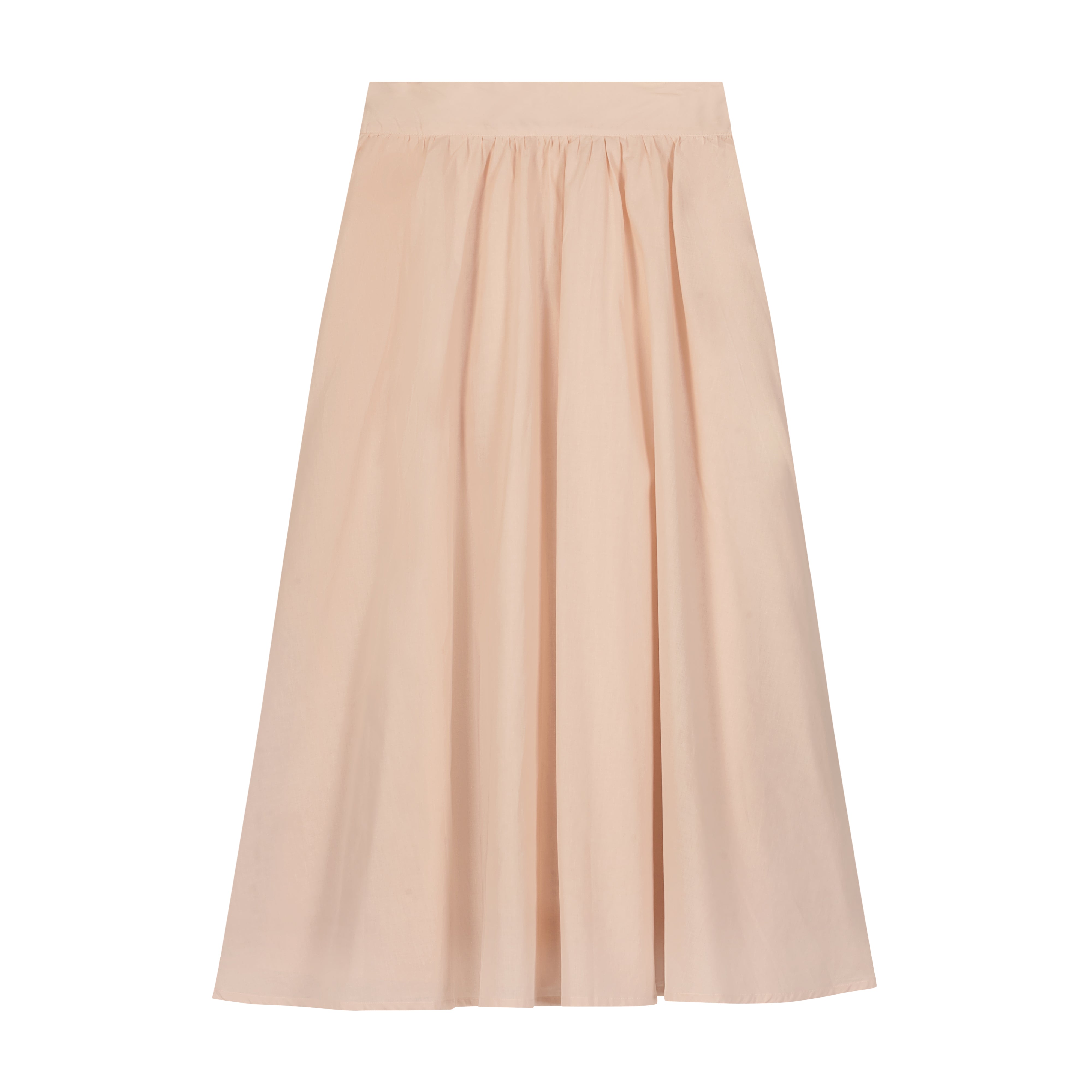 Gathered Voile Skirt - Chloe Peach