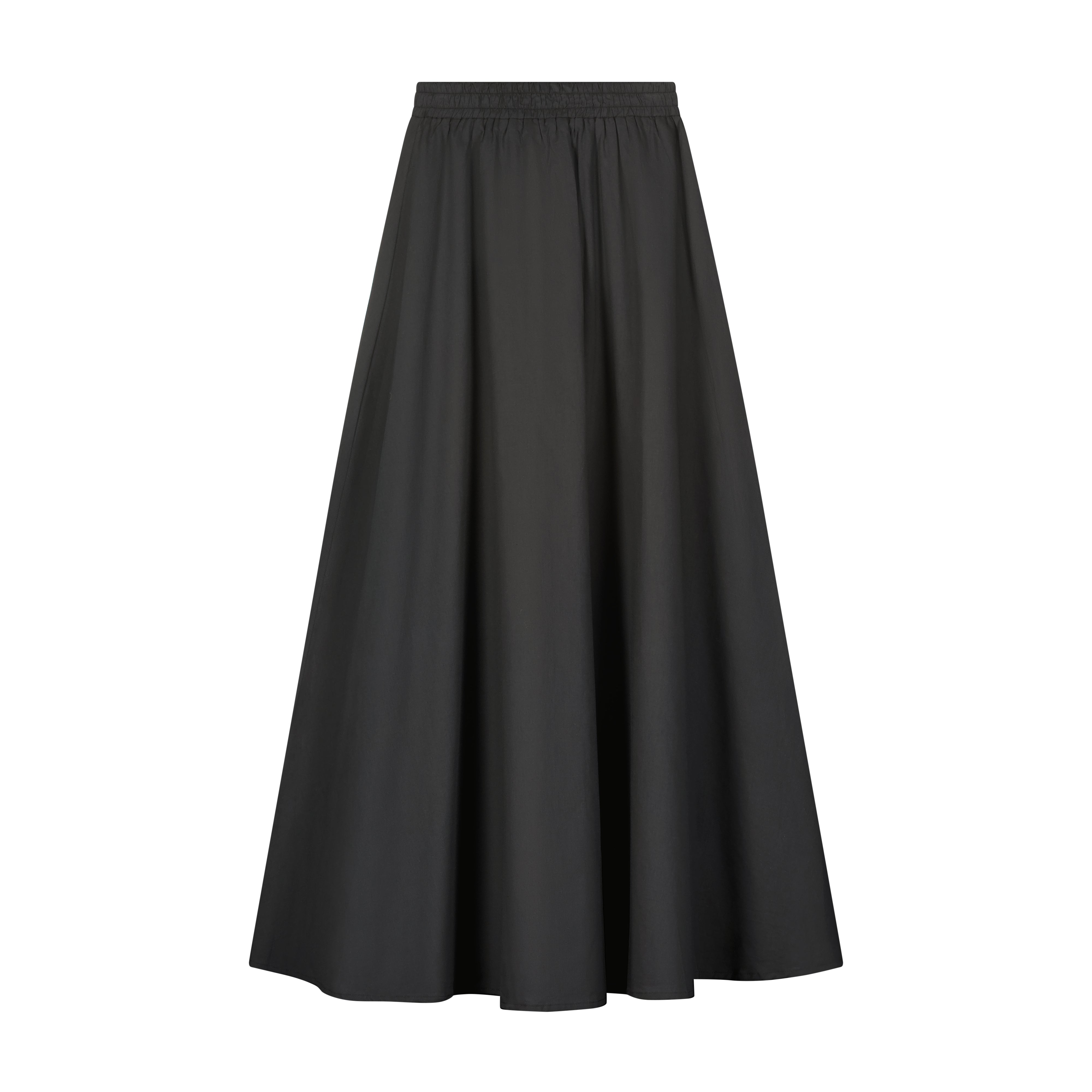 Voile Maxi Skirt - Black