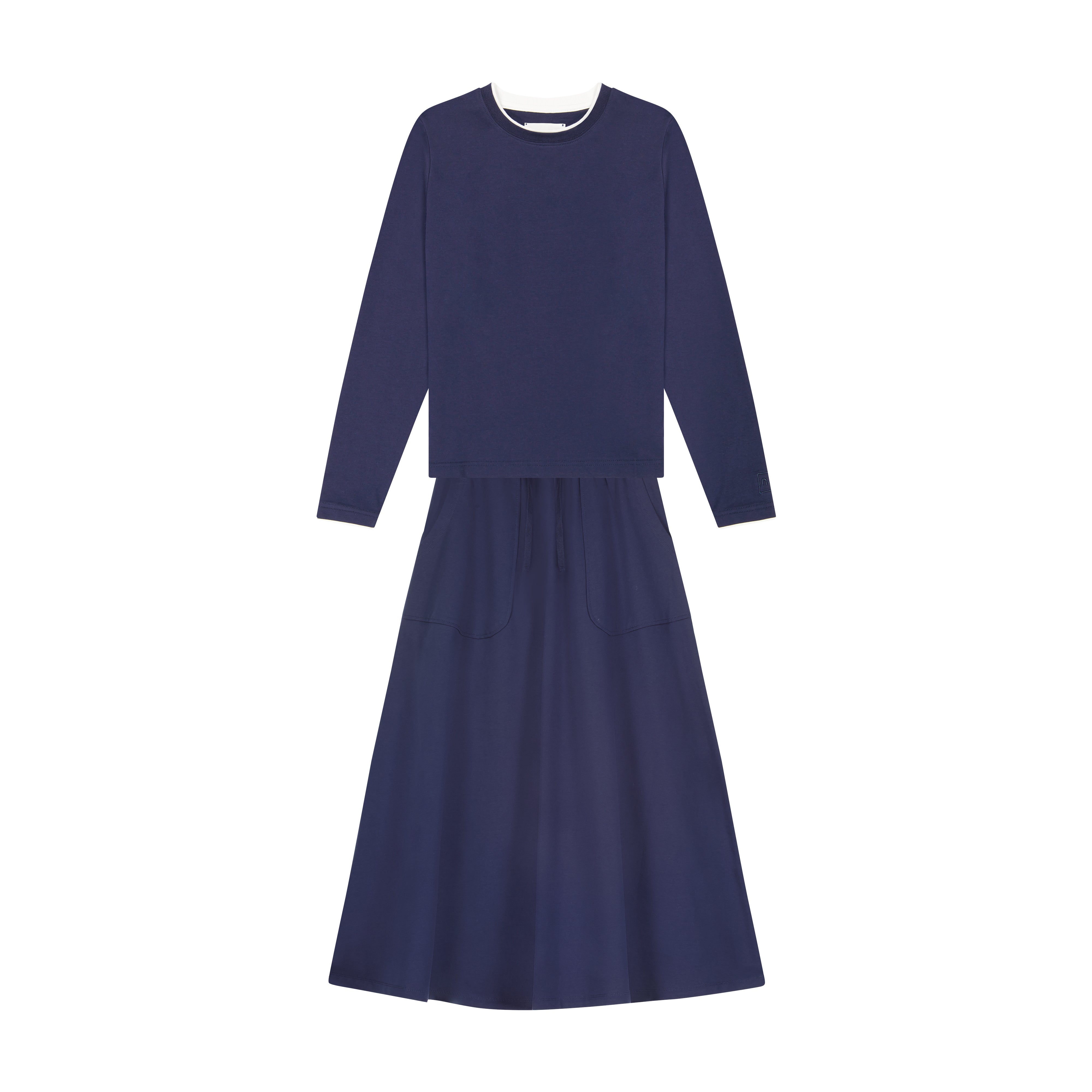 Casual Tee Set - Navy