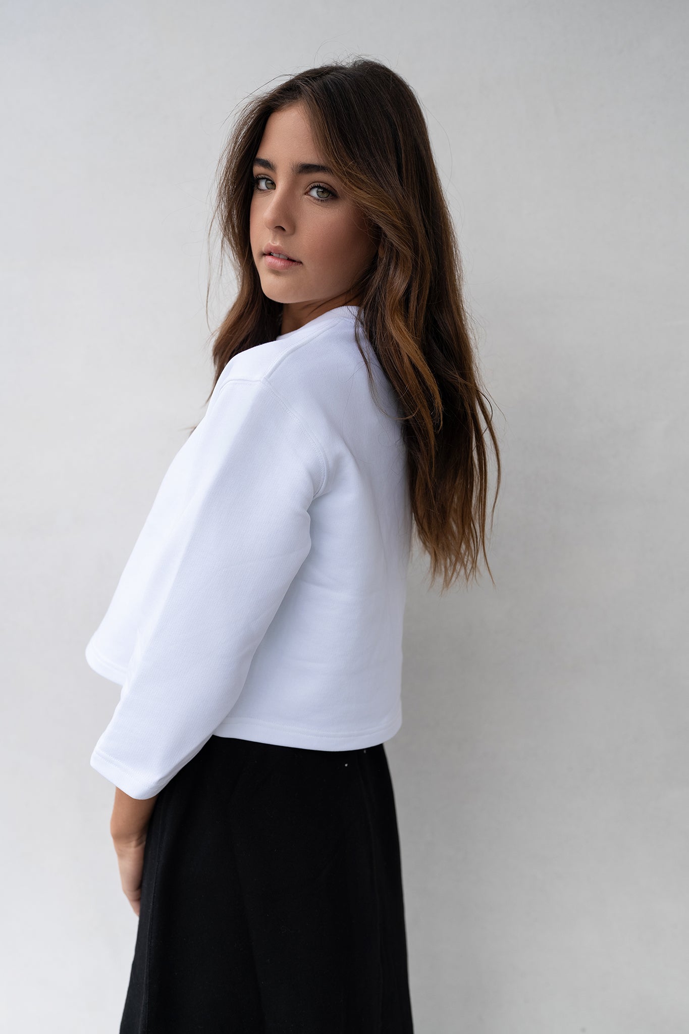 Cropped Sweatshirt - Black