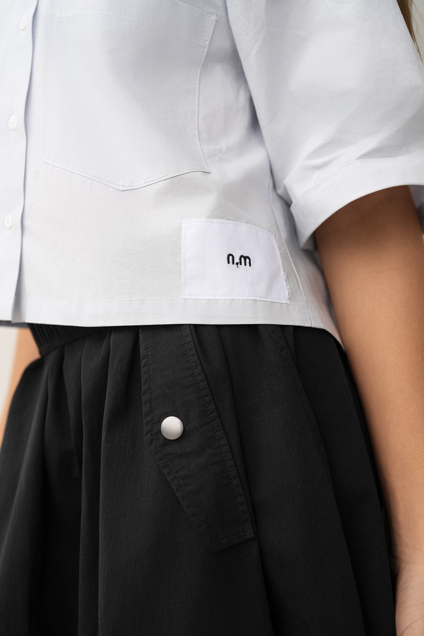 Cropped Shirt - Light Blue