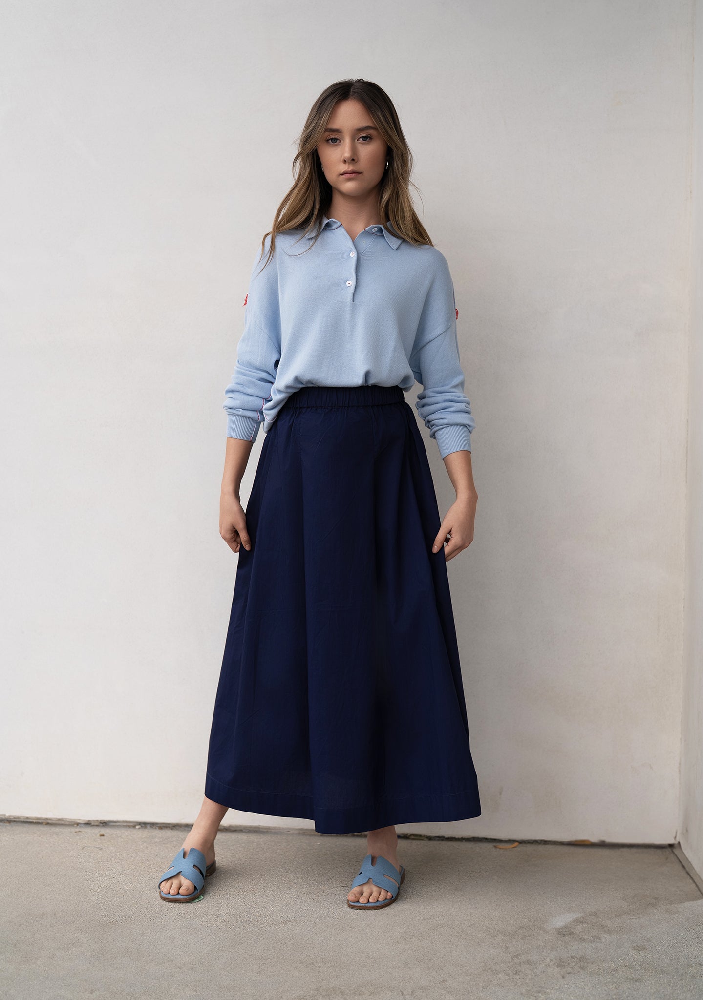 Gathered Skirt - Black